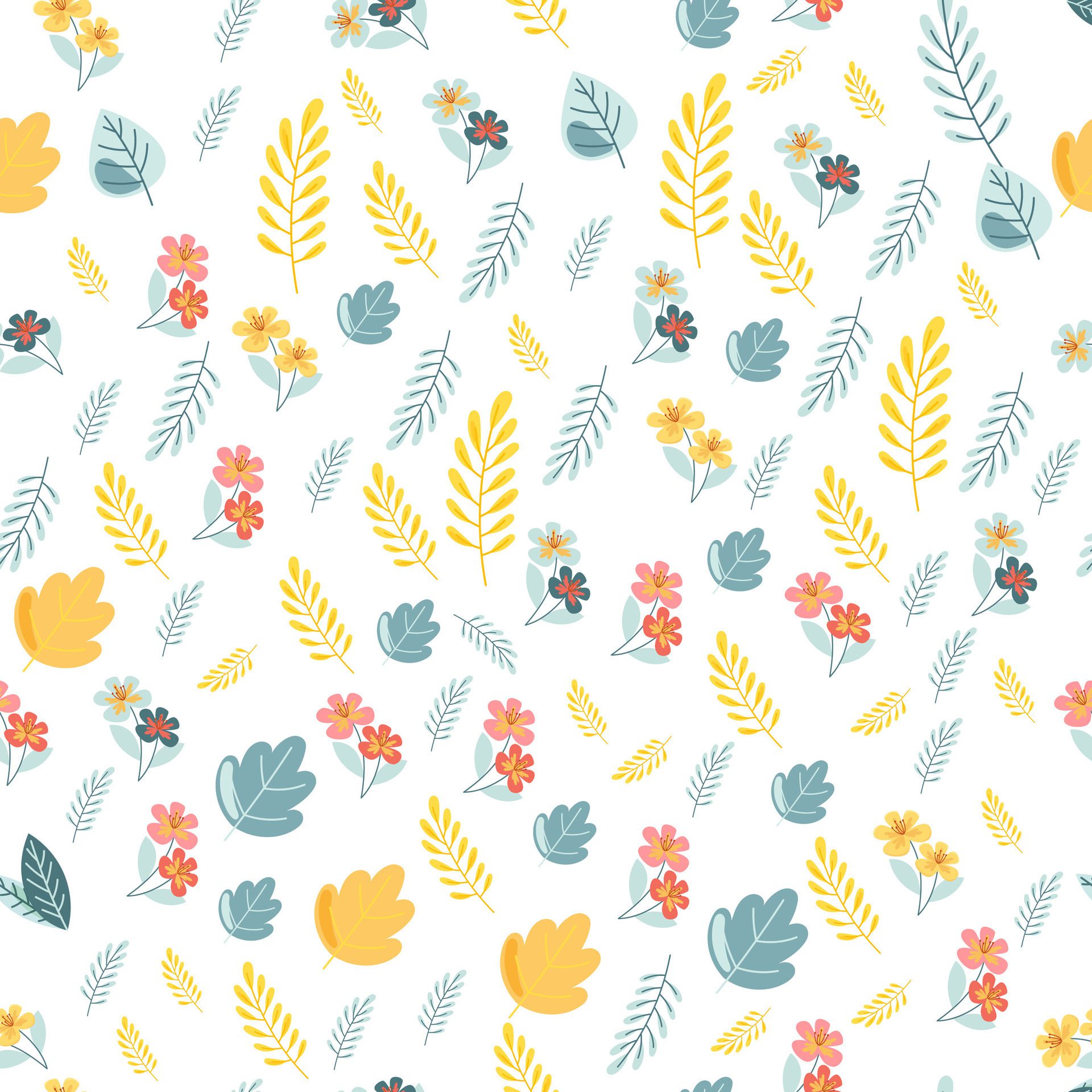 Beautiful seamless Floral pattern design Free Vector