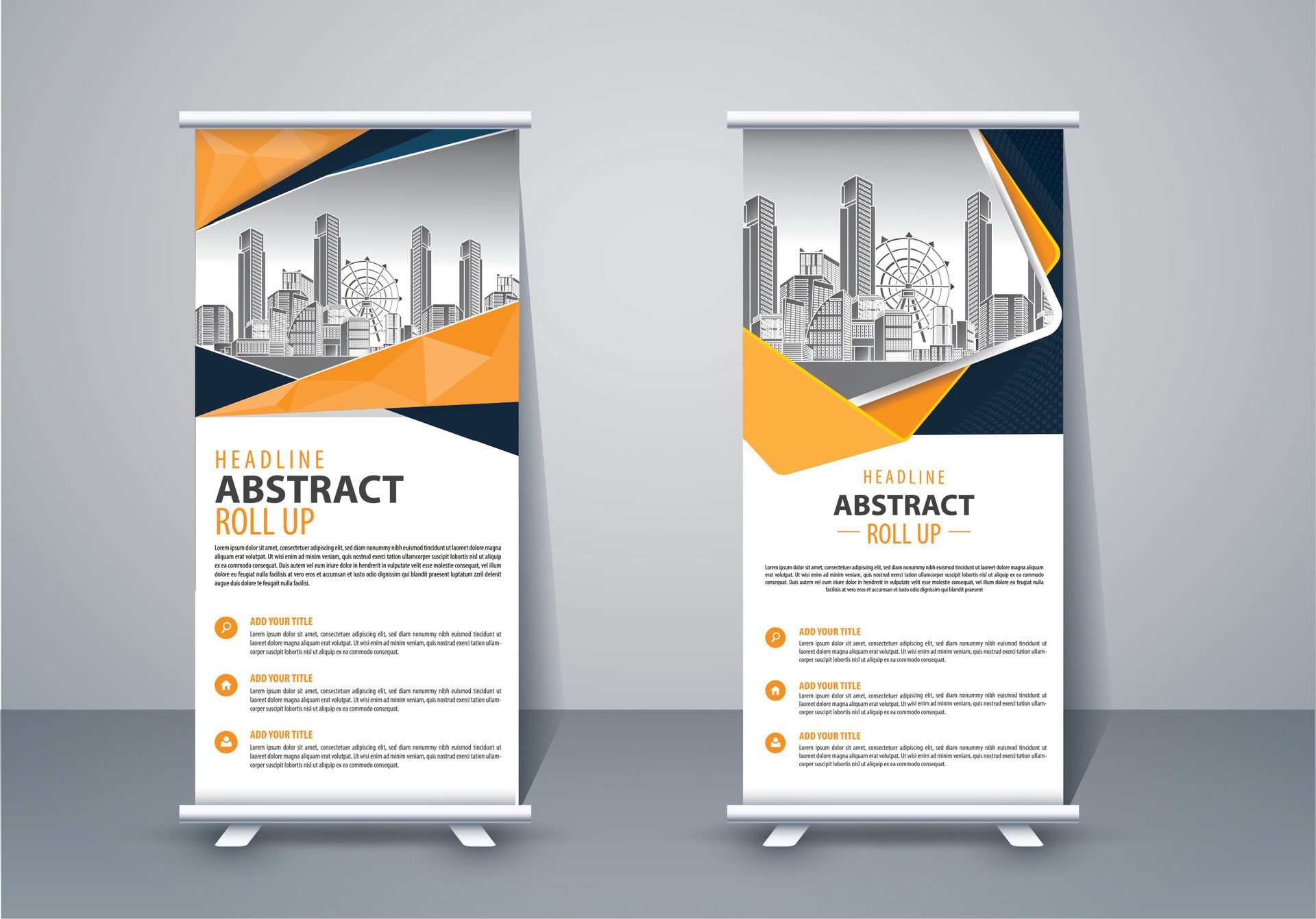 Vertical Banner Design Signboard Advertising Brochure Flyer Template X-banner and Street Business Flag of Convenience, Layout Background Free Vector