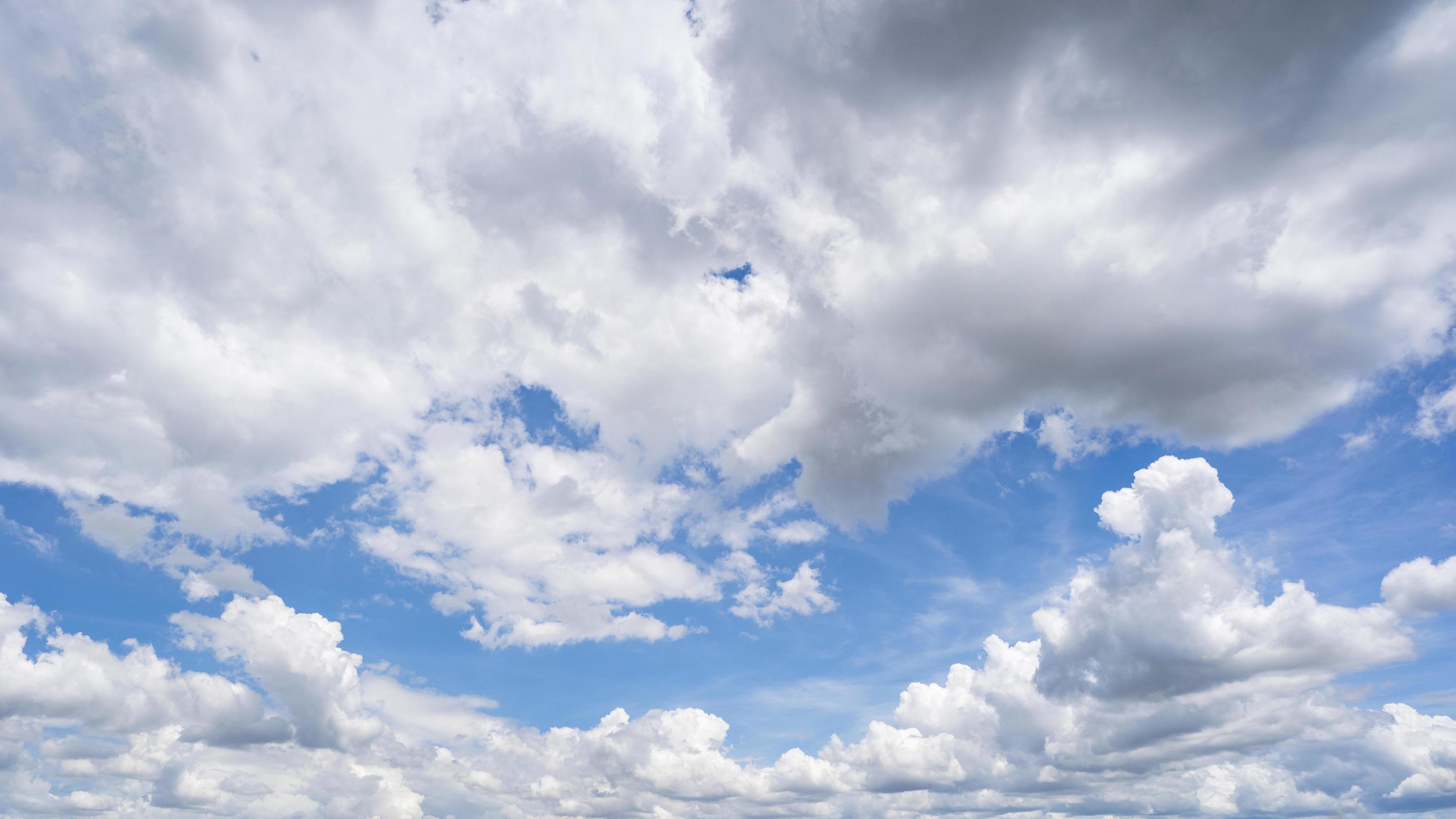 Beautiful blue sky and clouds natural background. Stock Free