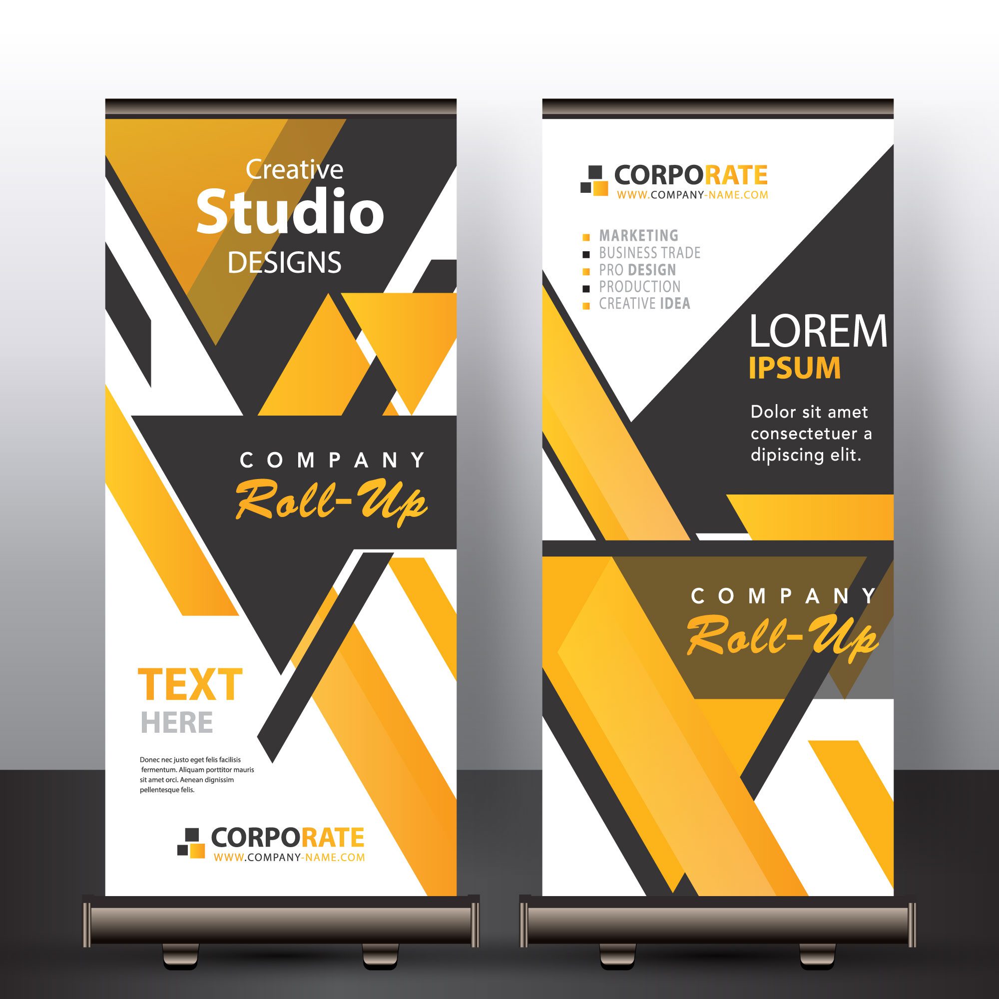 abstract banner mock up Free Vector