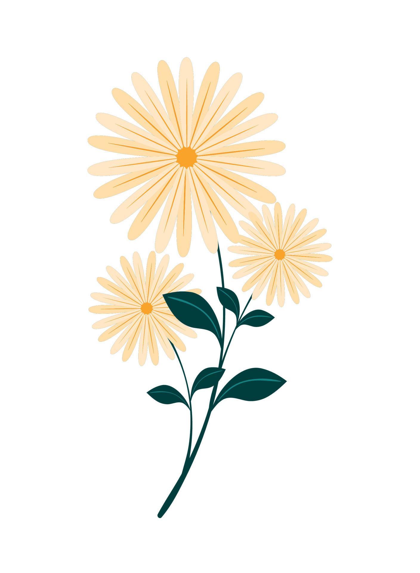 flowers foliage icon Stock Free