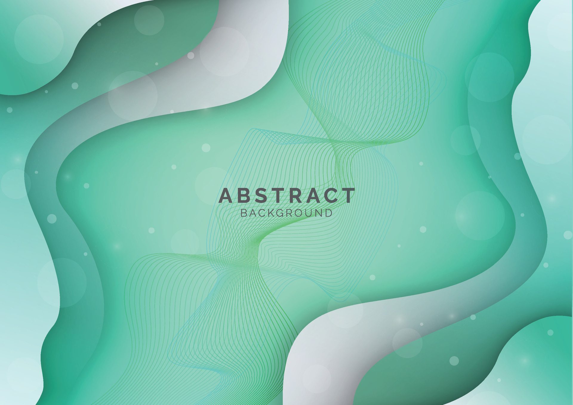 Abstract modern colourful liquid shape background, template for website, banner art, poster design, sea green gradient wallpaper, vector illustration Free Vector