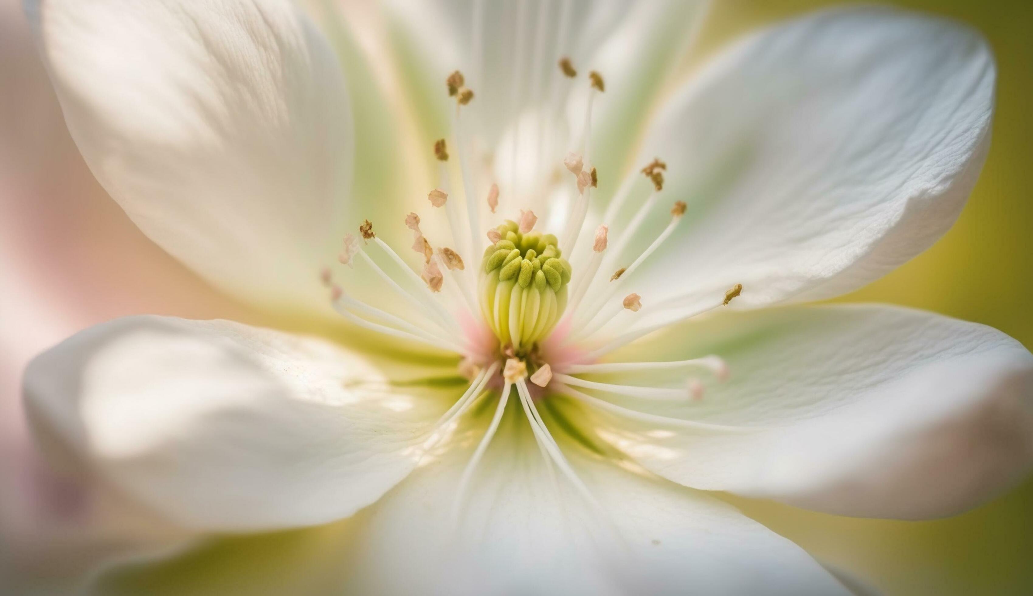 Close up nature flower petal plant flower head macro summer beauty ,generative AI Stock Free