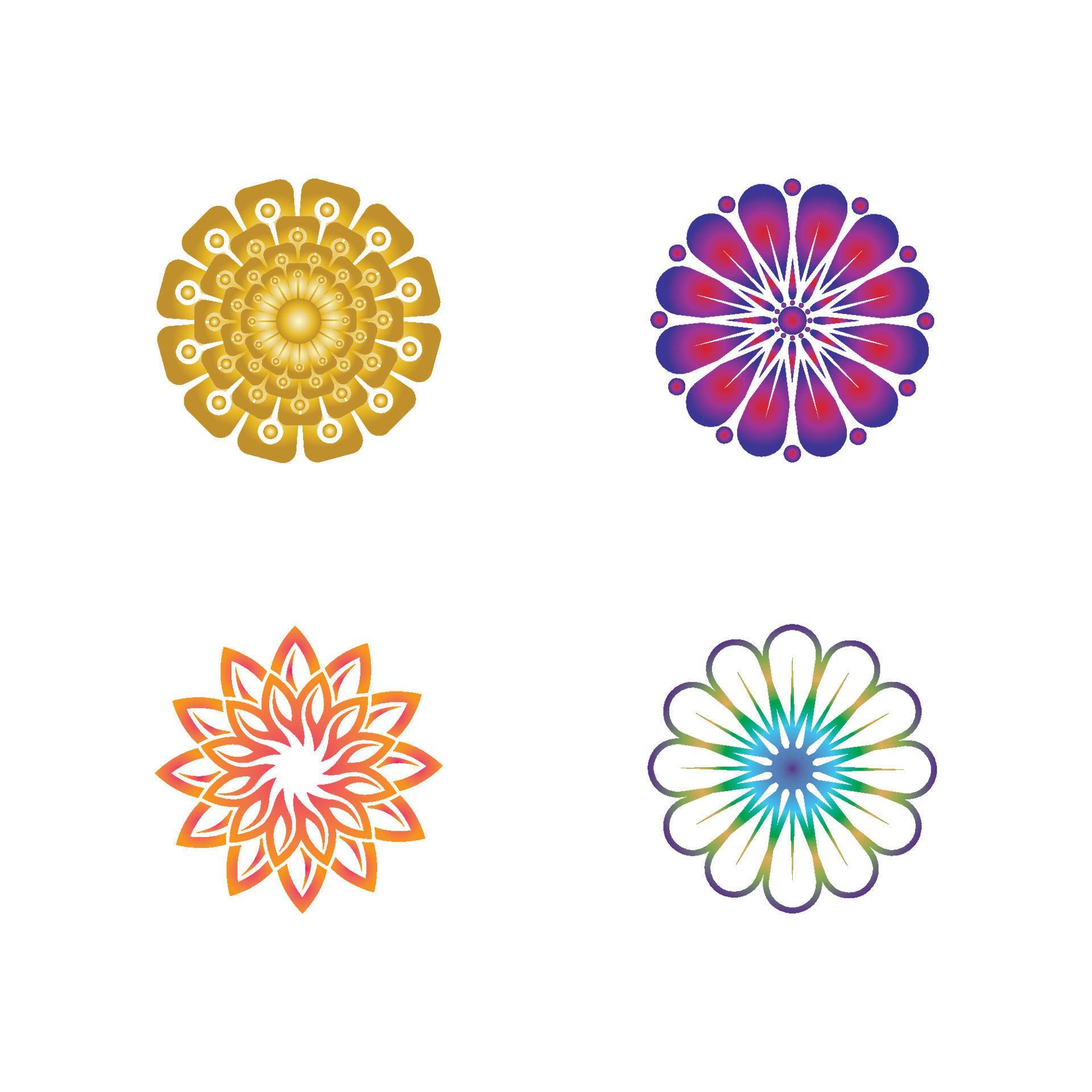 Flower vector icon design Stock Free and Free SVG