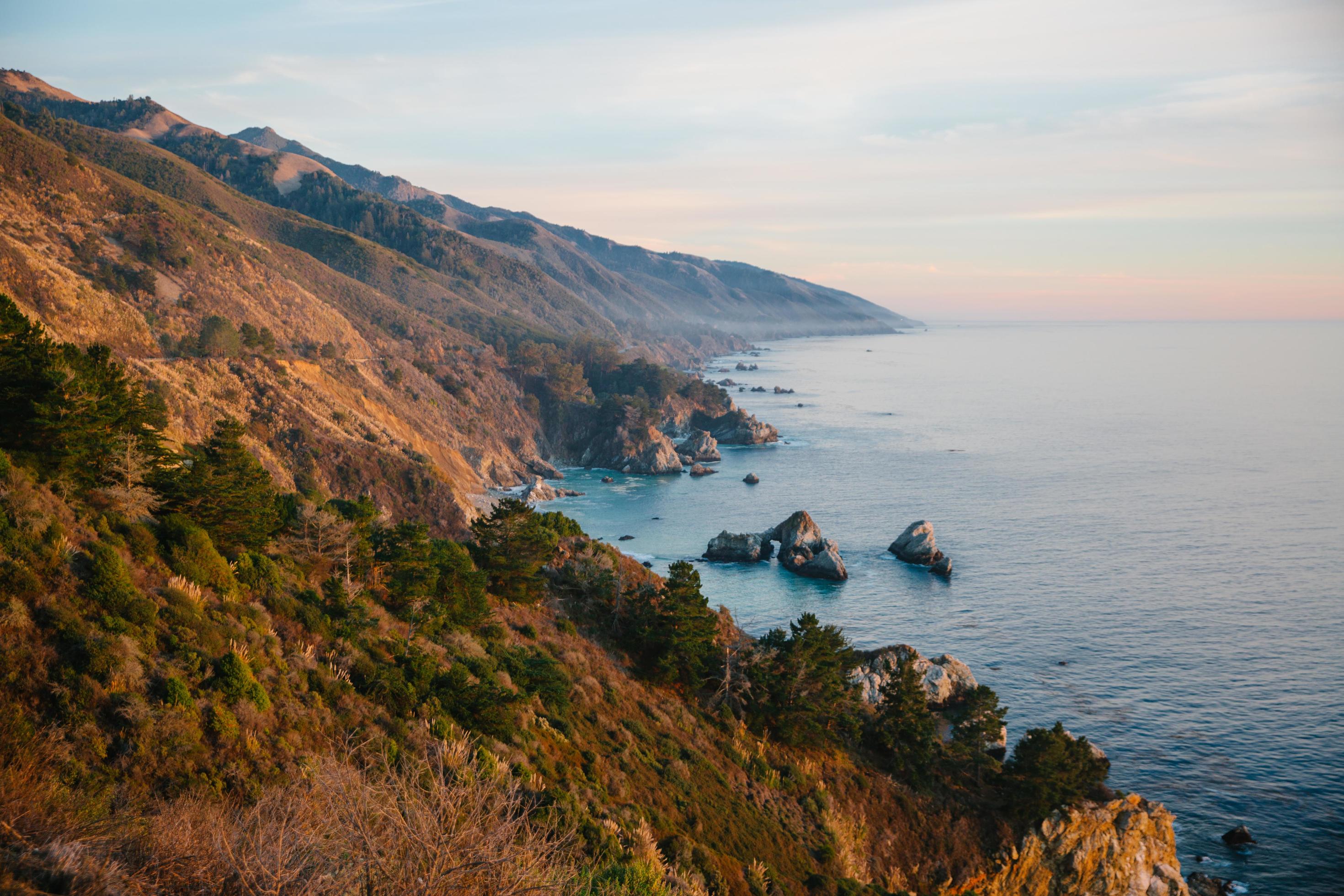 Sunset in Big Sur Stock Free