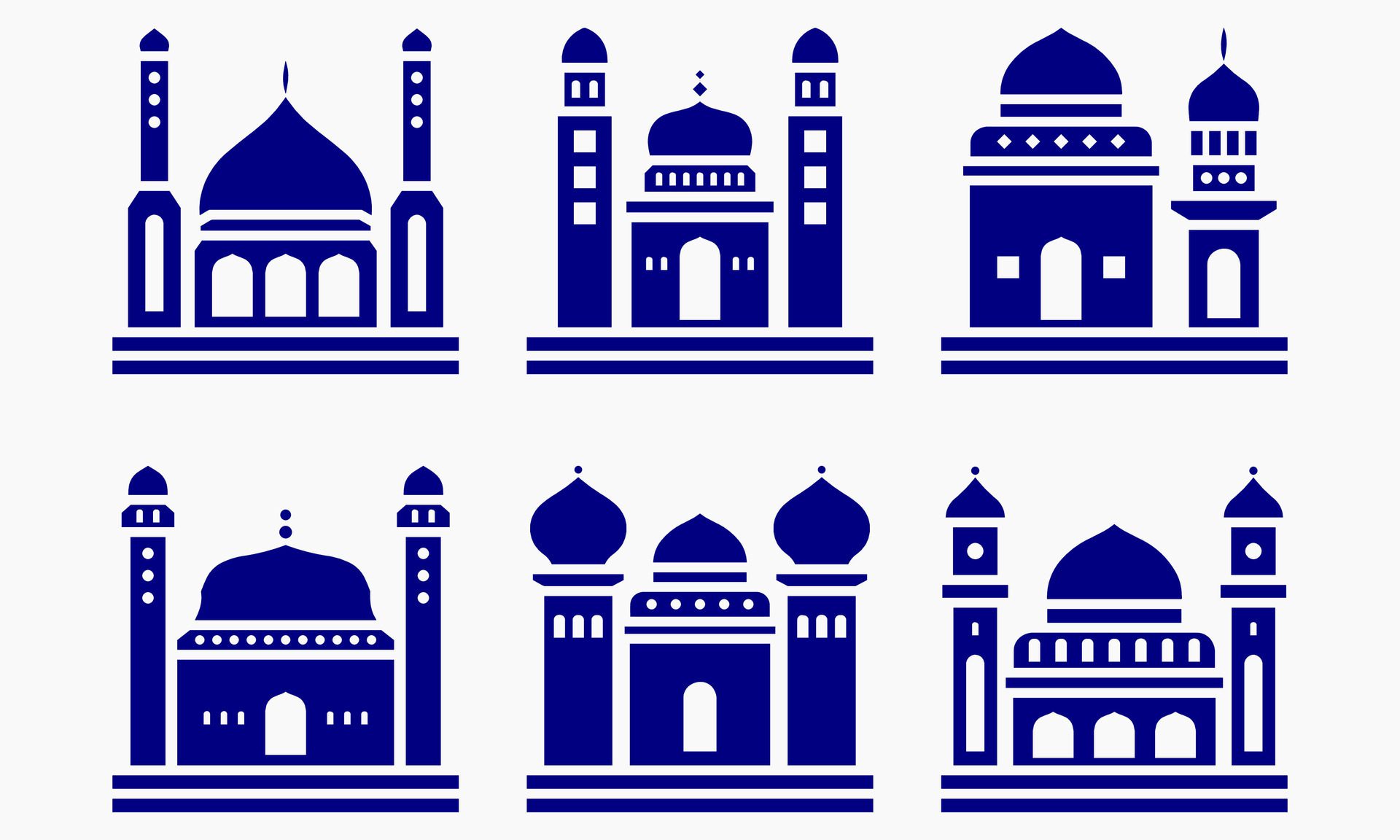 Mosque muslim pattern for decoration, background, panel, and cnc cutting Free Vector