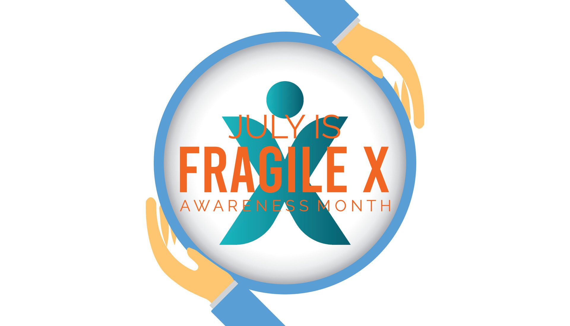 National Fragile X Awareness Month observed every year in July. Template for background, banner, card, poster with text inscription. Free Vector