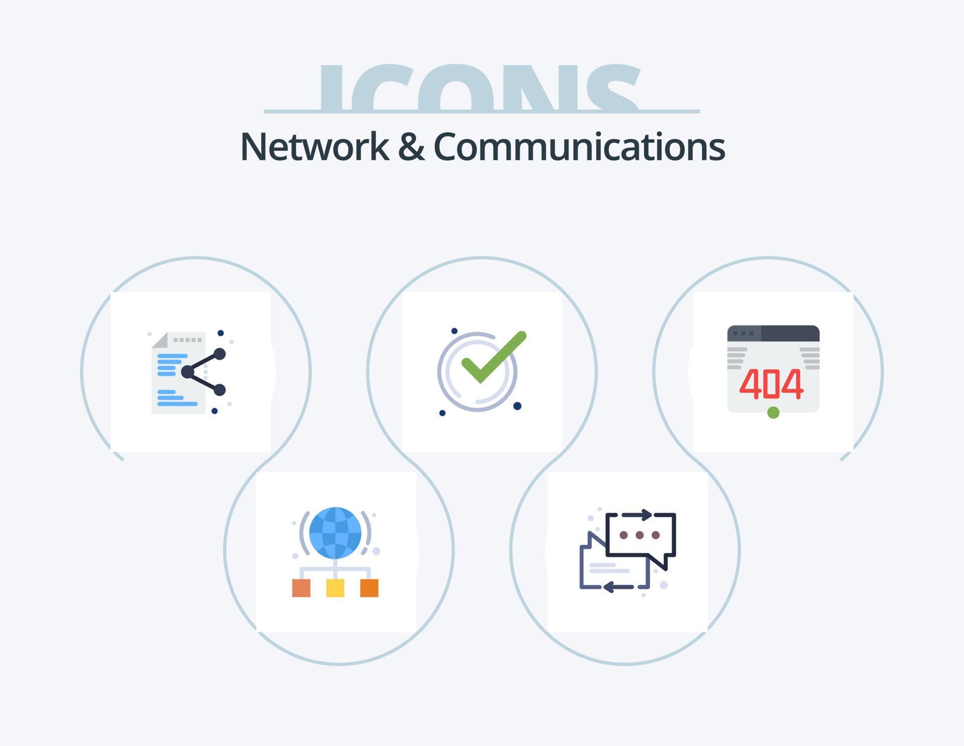 Network And Communications Flat Icon Pack 5 Icon Design. acknowledge. good. arrow. accept. application Stock Free