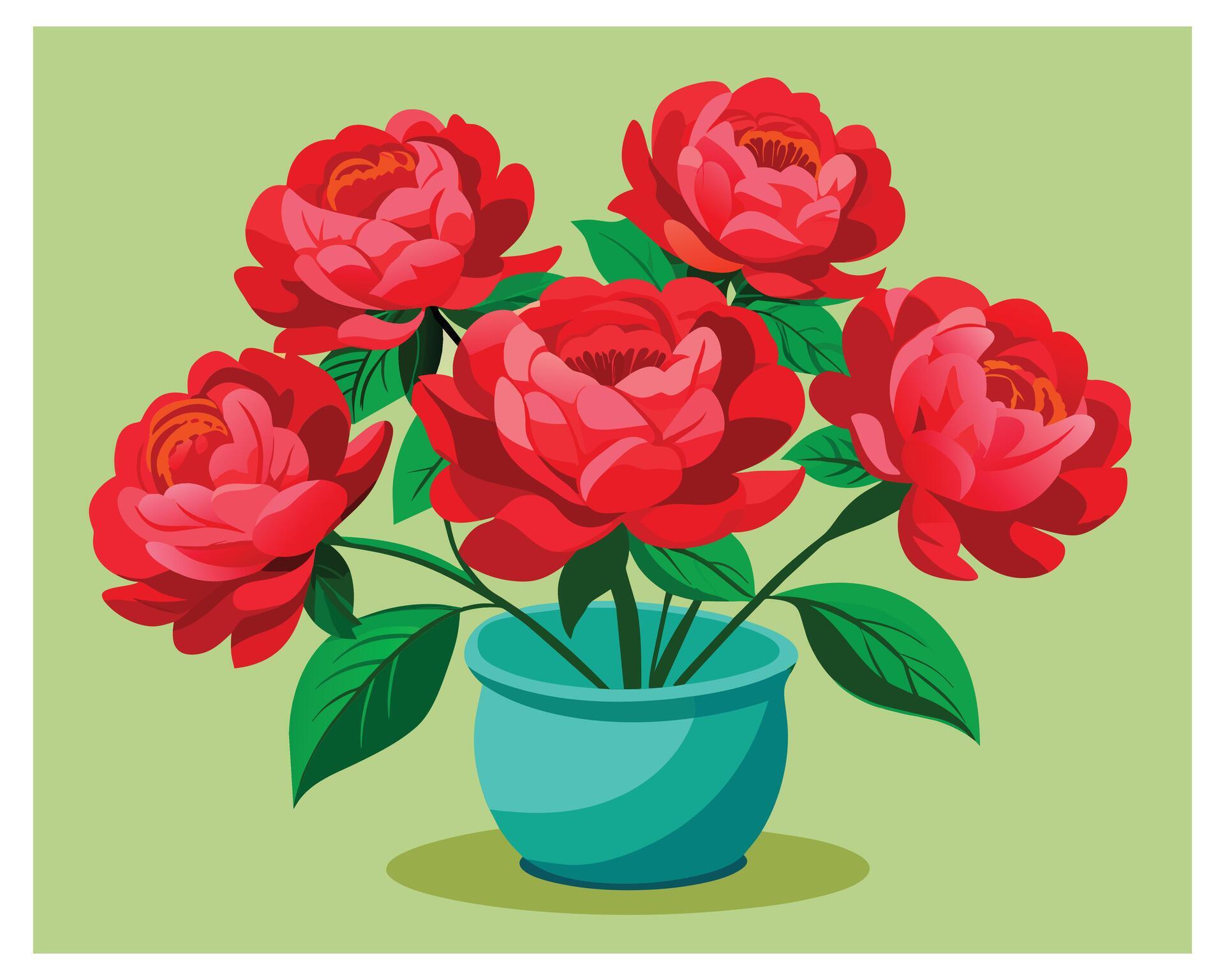 Rose flower vector illustration design Stock Free