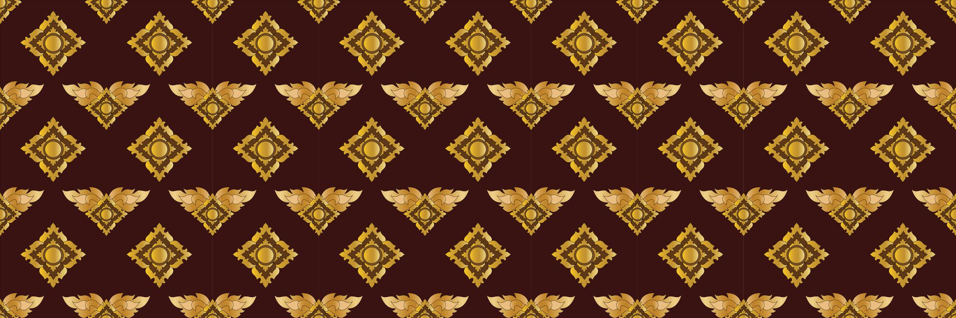 thai traditional pattern design Free Vector