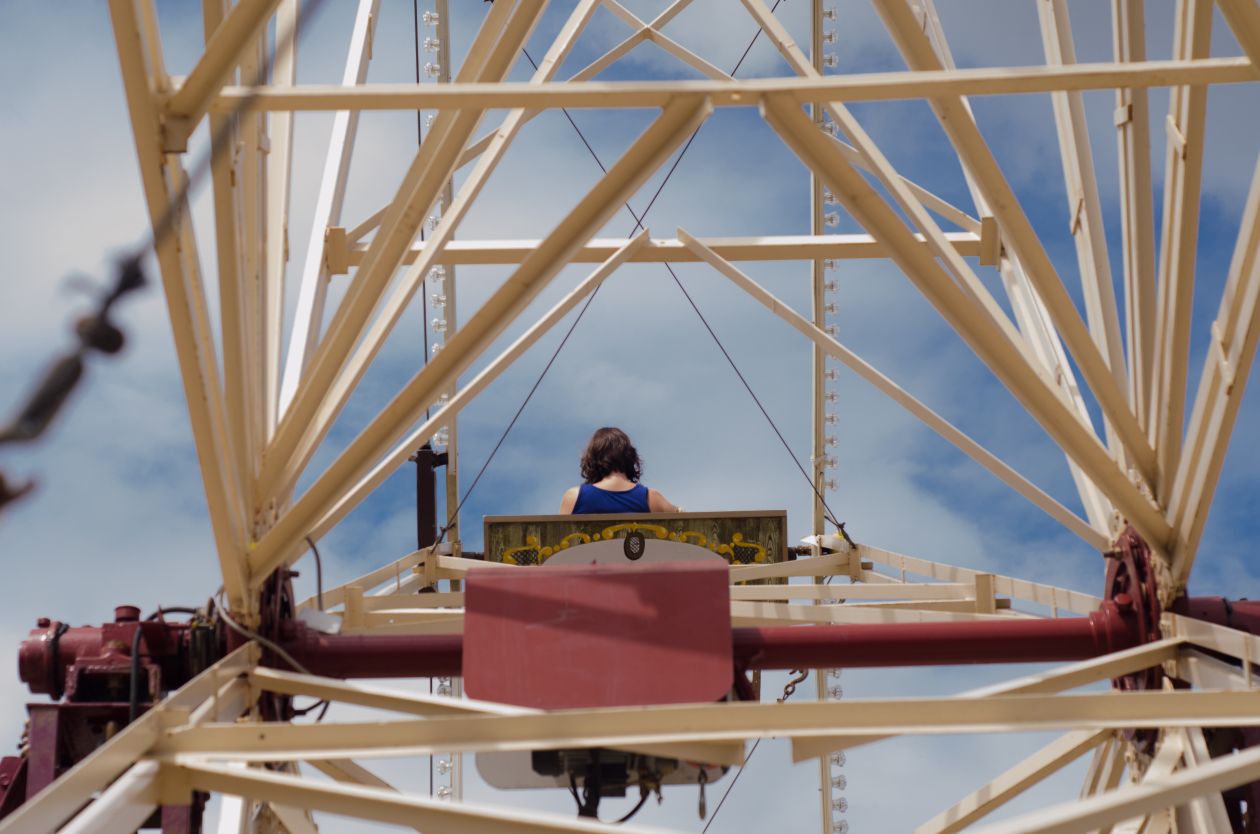 On the ferris wheel Stock Free