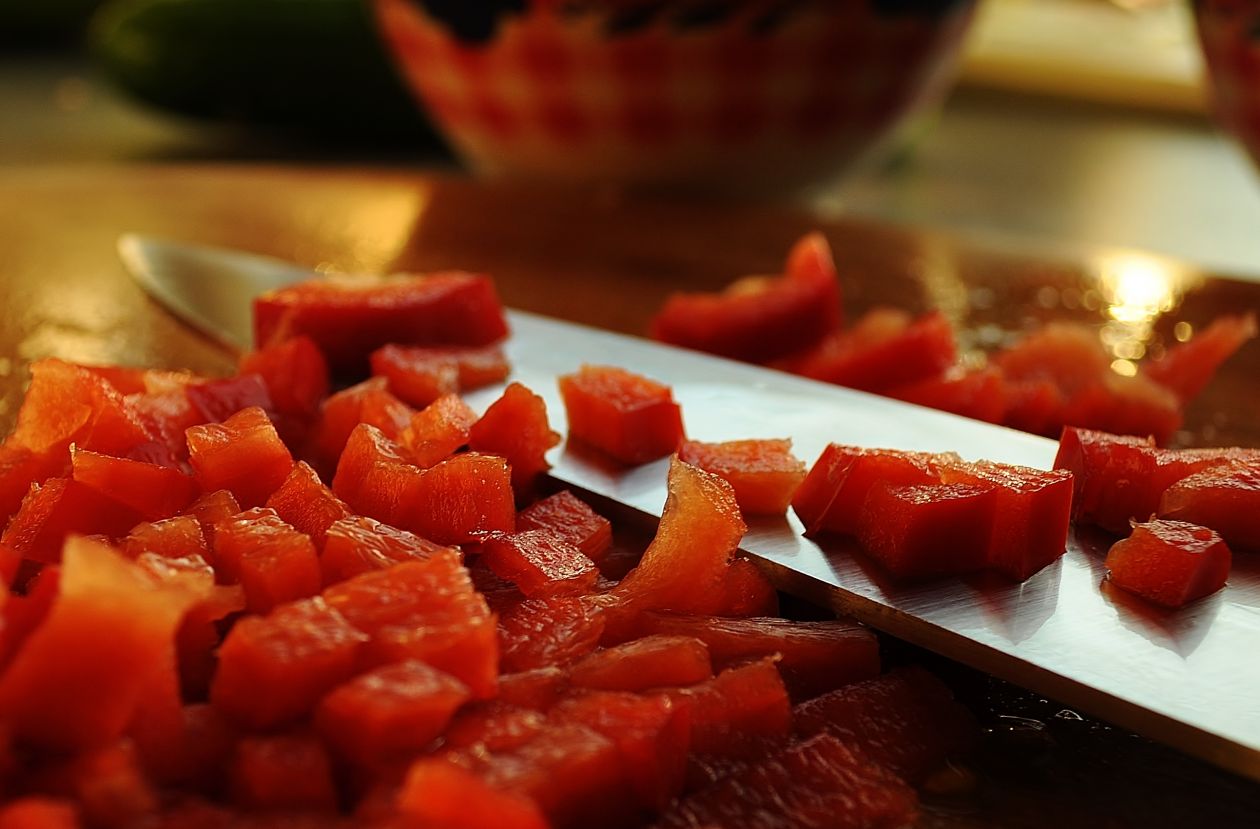 Cut paprika Stock Free