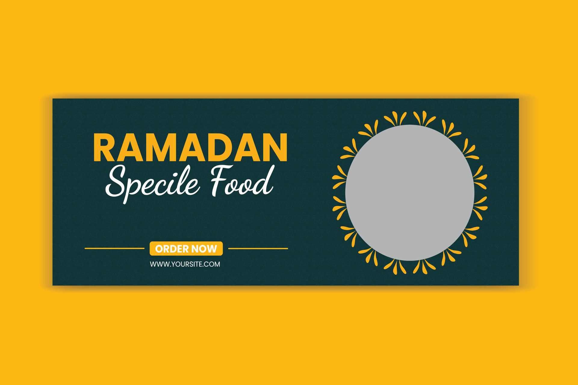 Food Banner Design Social media post Free Vector