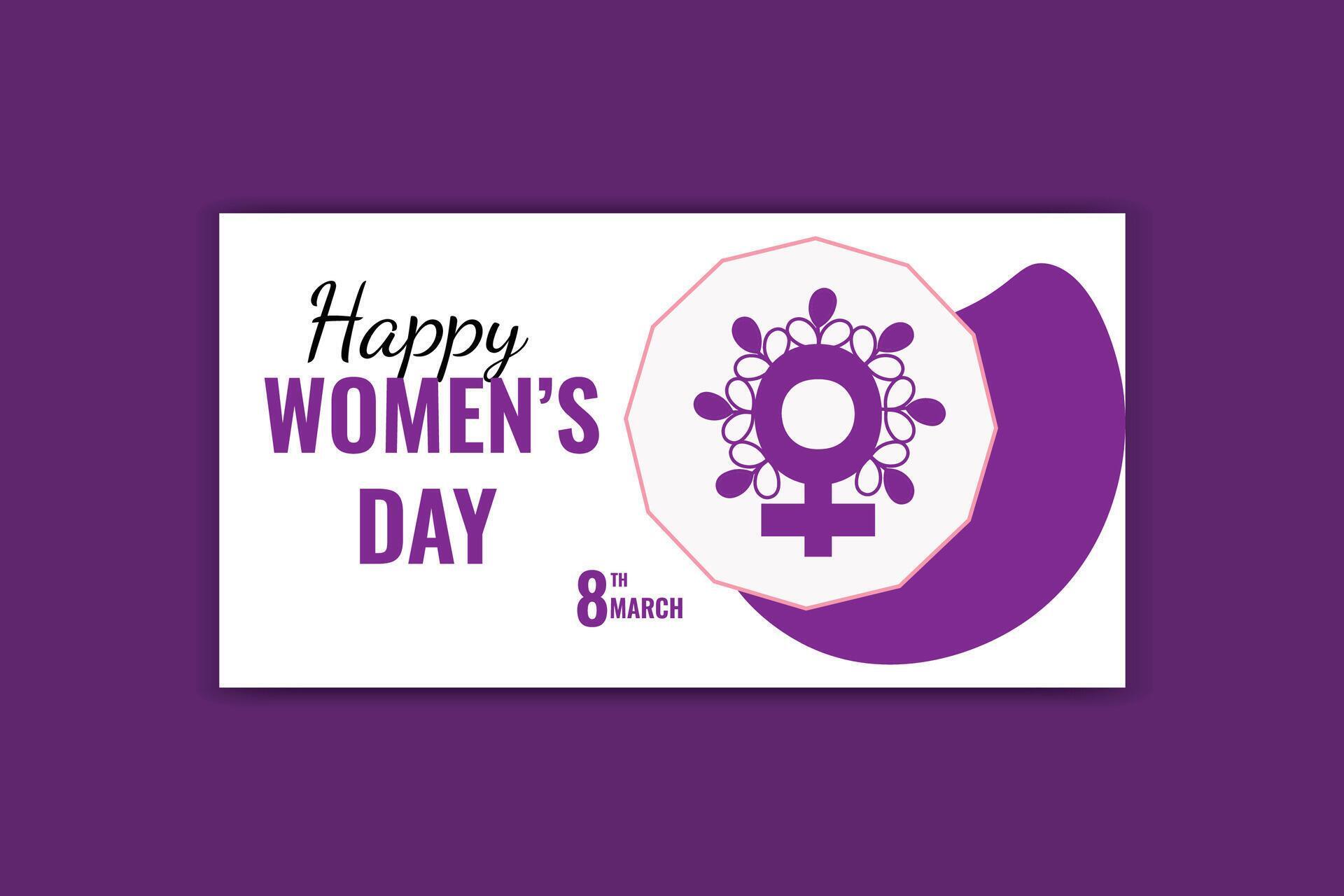 women’s day social media flower design template Stock Free