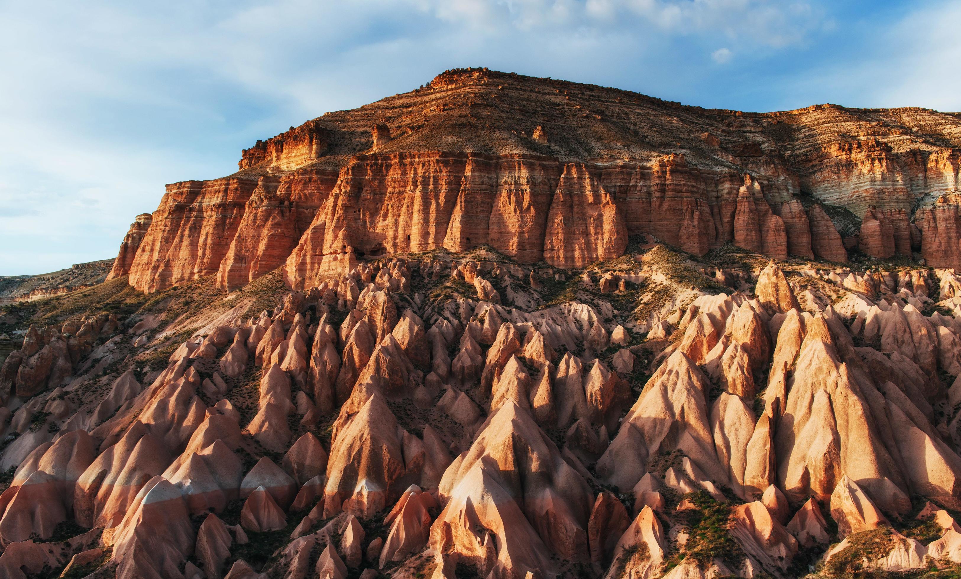 Amazing sunset over Cappadocia. Turkey. Europe Stock Free