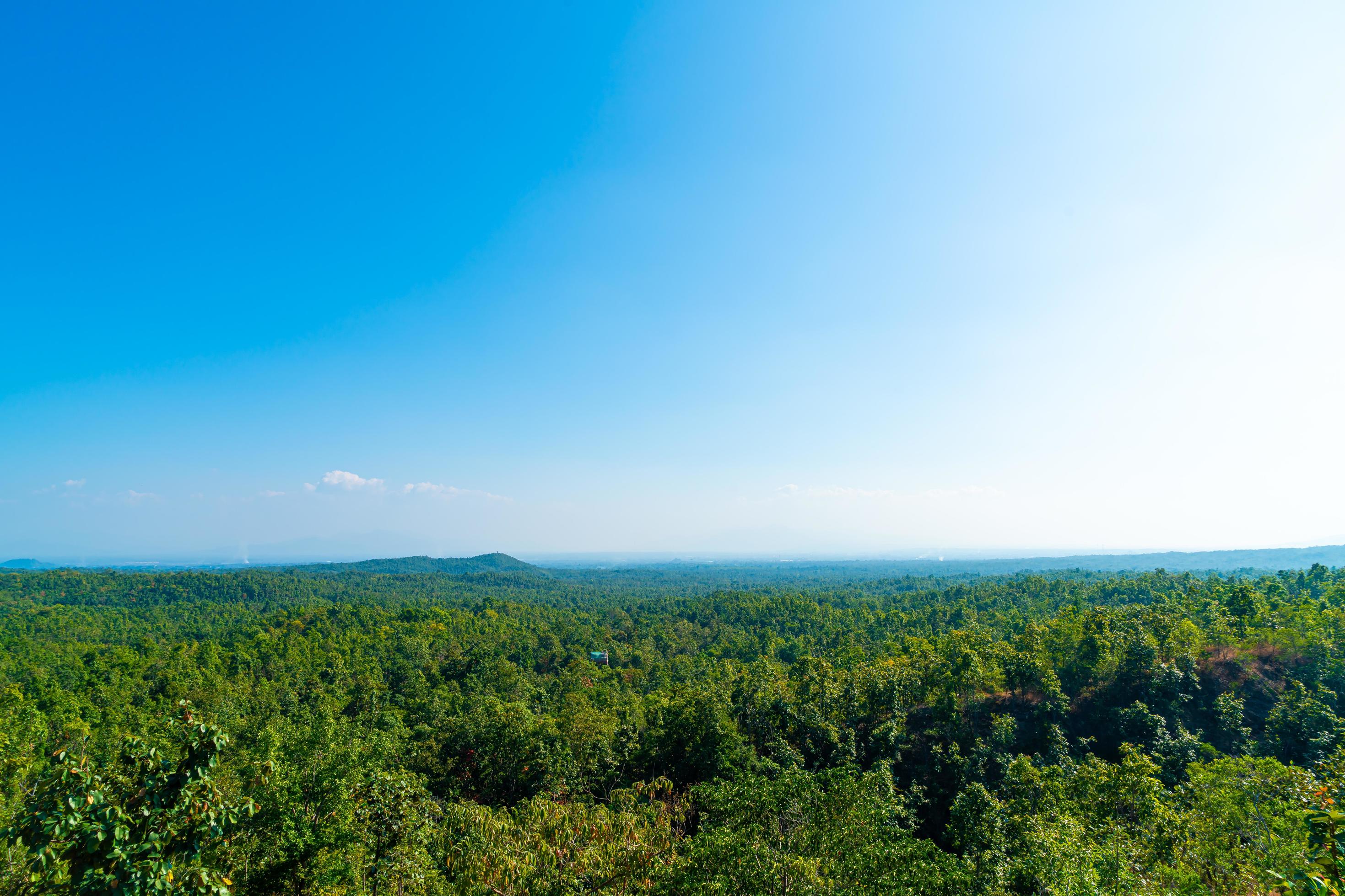 Pha Chor view point with nature skyline in Mae Wang National Park, Chiang Mai, Thailand Stock Free