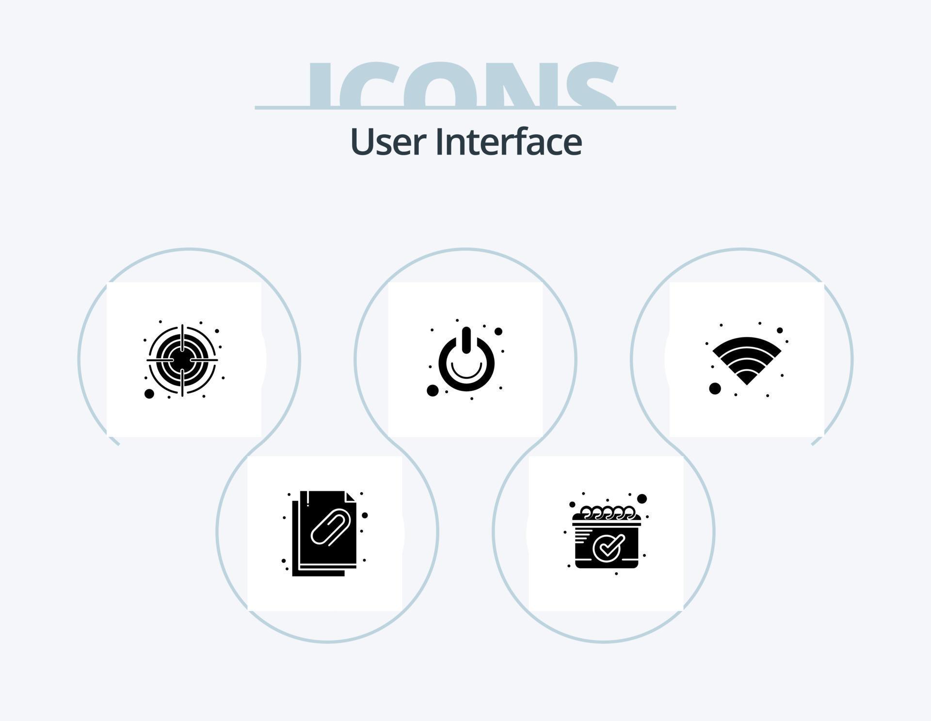 User Interface Glyph Icon Pack 5 Icon Design. wifi. switch. arrow. power. off Stock Free