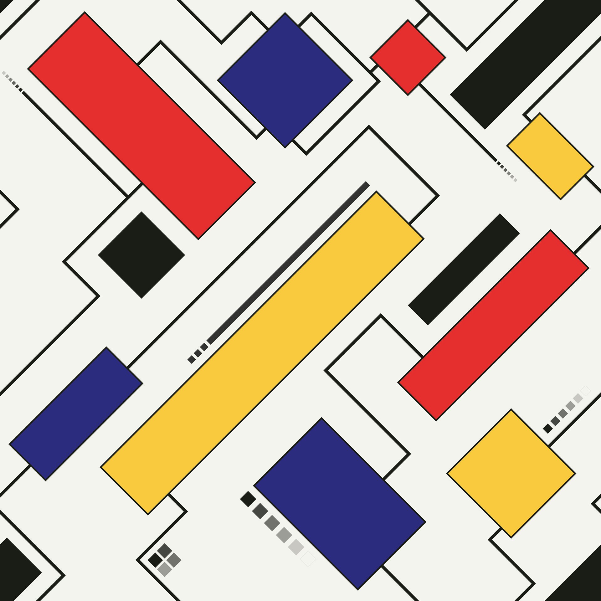 Seamless Tileable De Stijl Abstract Geometric Pattern Free Vector