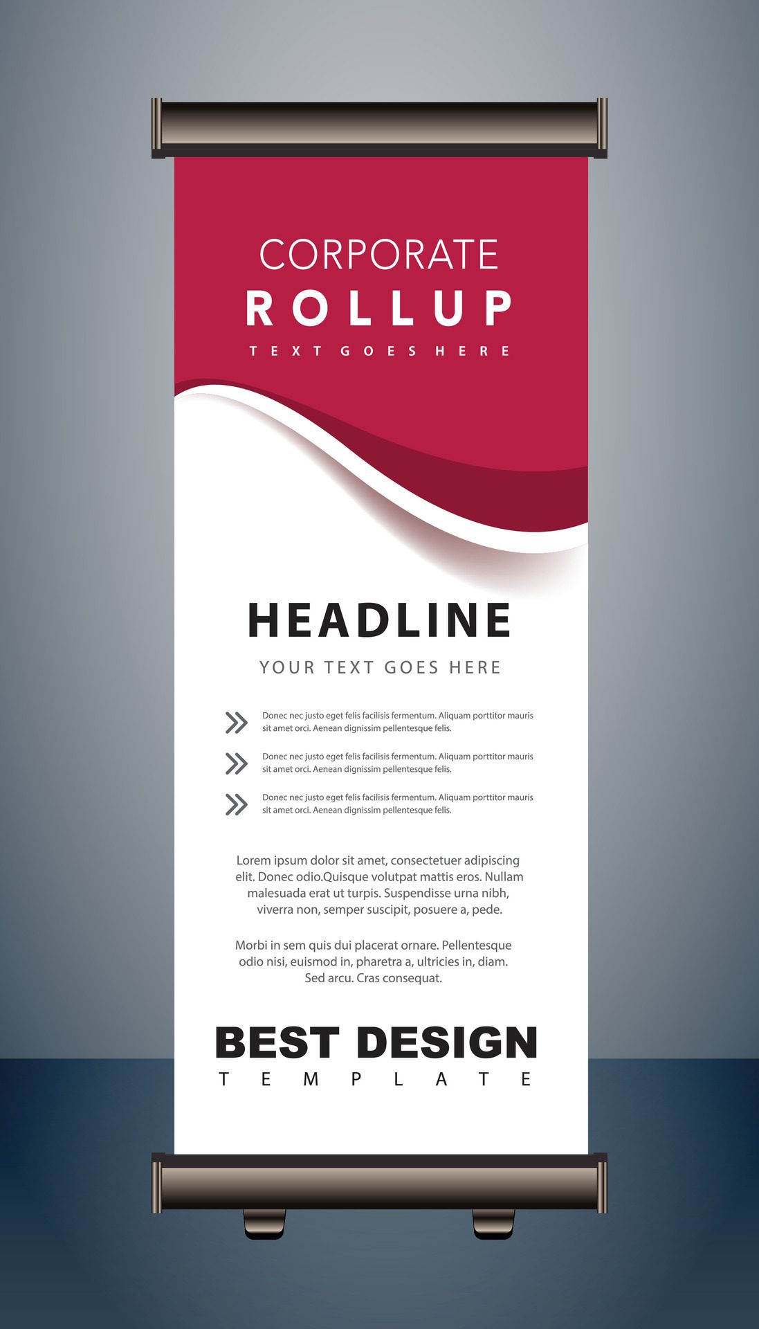 roll up x banner Free Vector