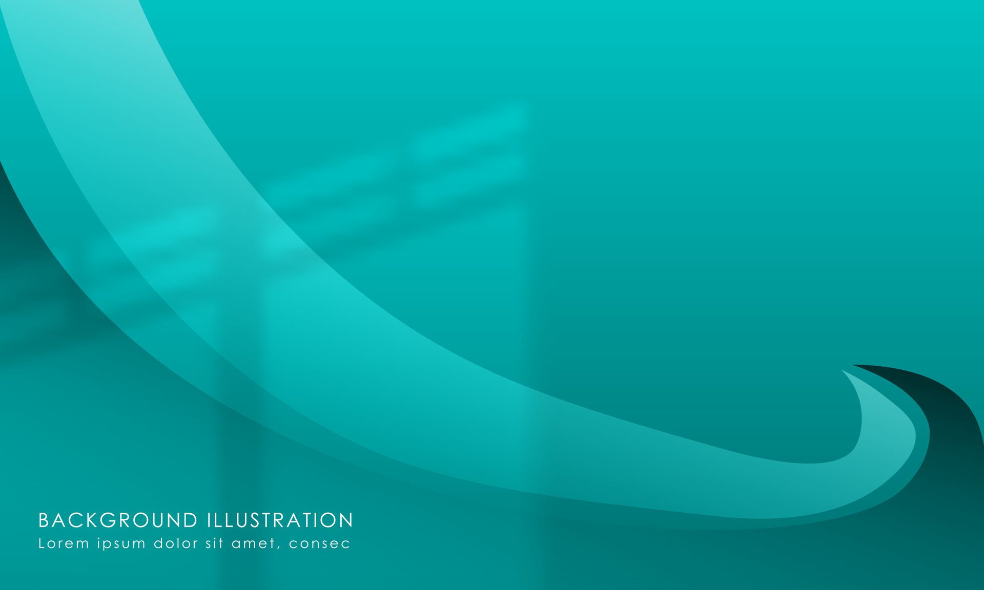 Simple Elegant Gradient Luxury Geometric Abstract Background, For Poster, Banner, Web Design Blue ocean Color EPS 10 Free Vector