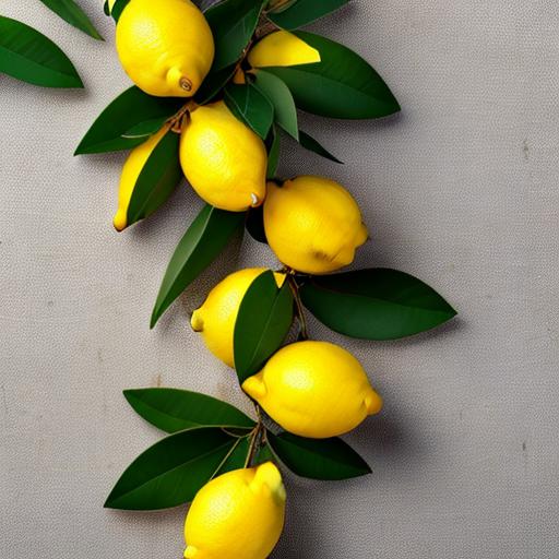 Background, Tuscany-like lemons with by @ai_generated