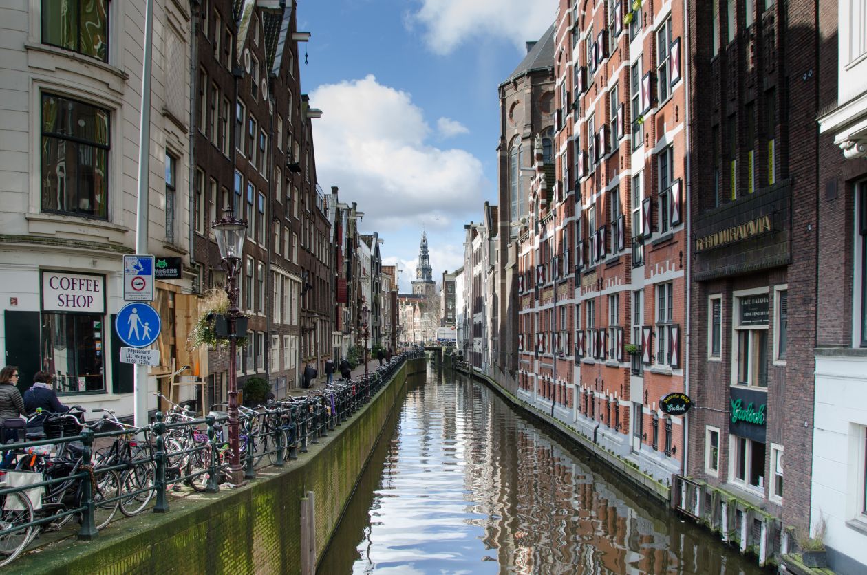 Amsterdam canal Stock Free