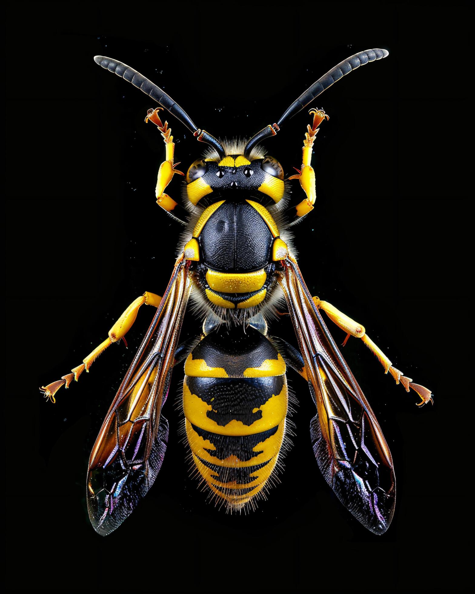 High-Resolution Close-Up Images of Various Insects on Black Background Stock Free