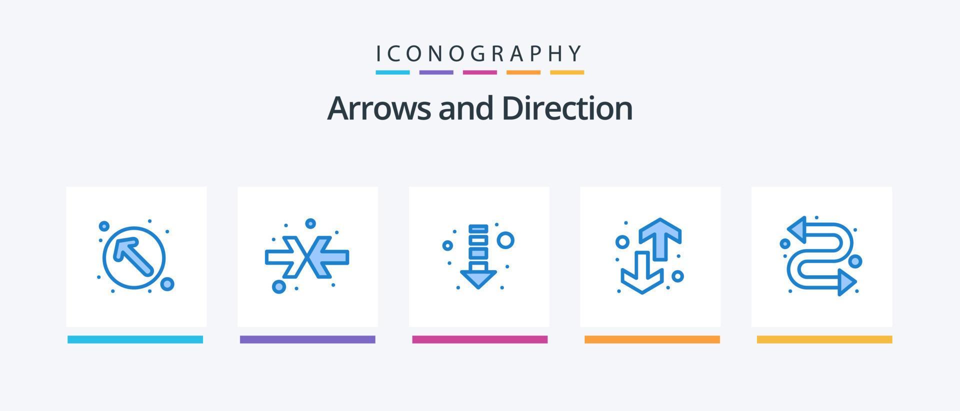 Arrow Blue 5 Icon Pack Including watch kit. arrows. direction. up. transfers. Creative Icons Design Stock Free