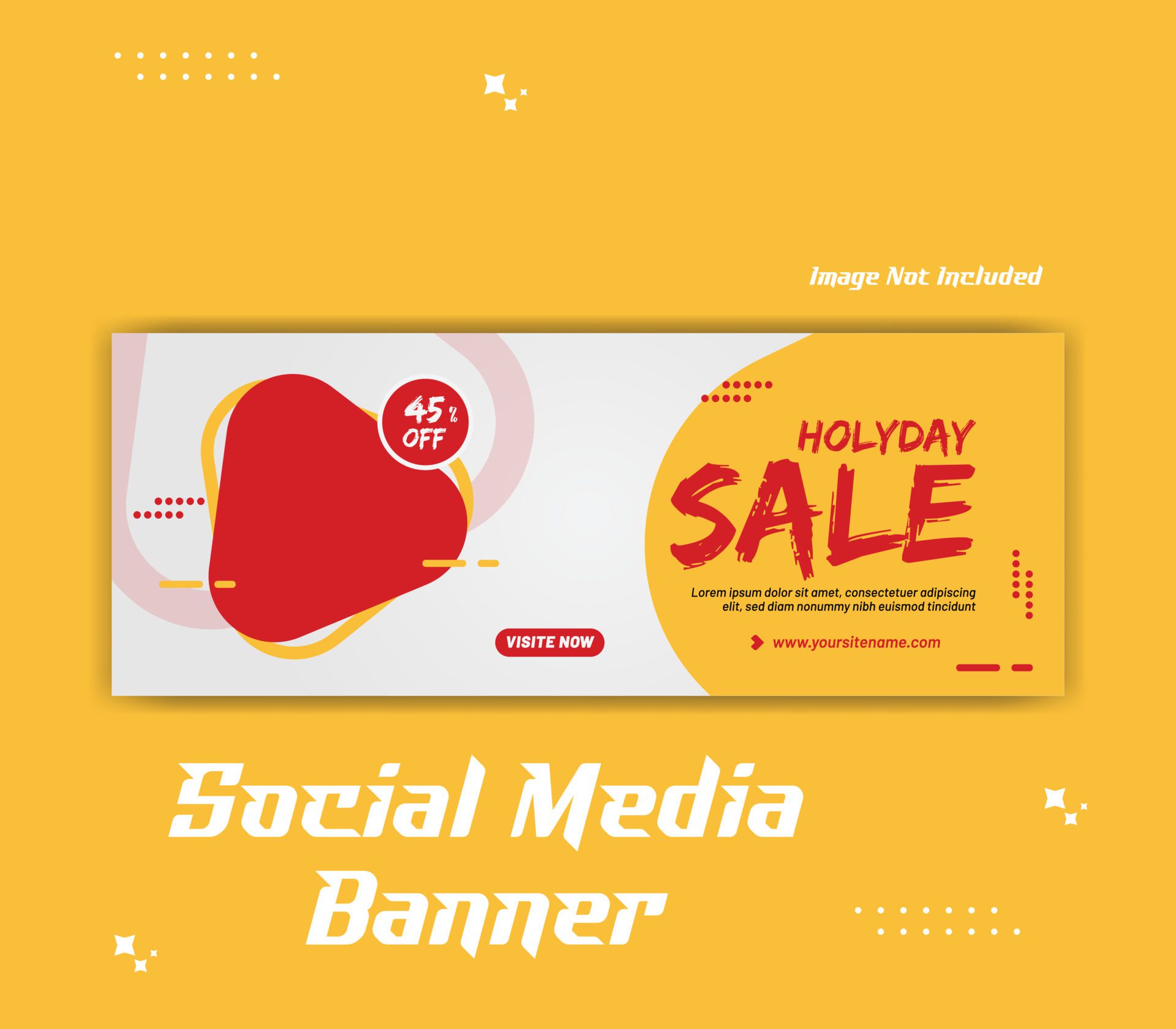 Minimal social media cover banner template social media post Free Vector