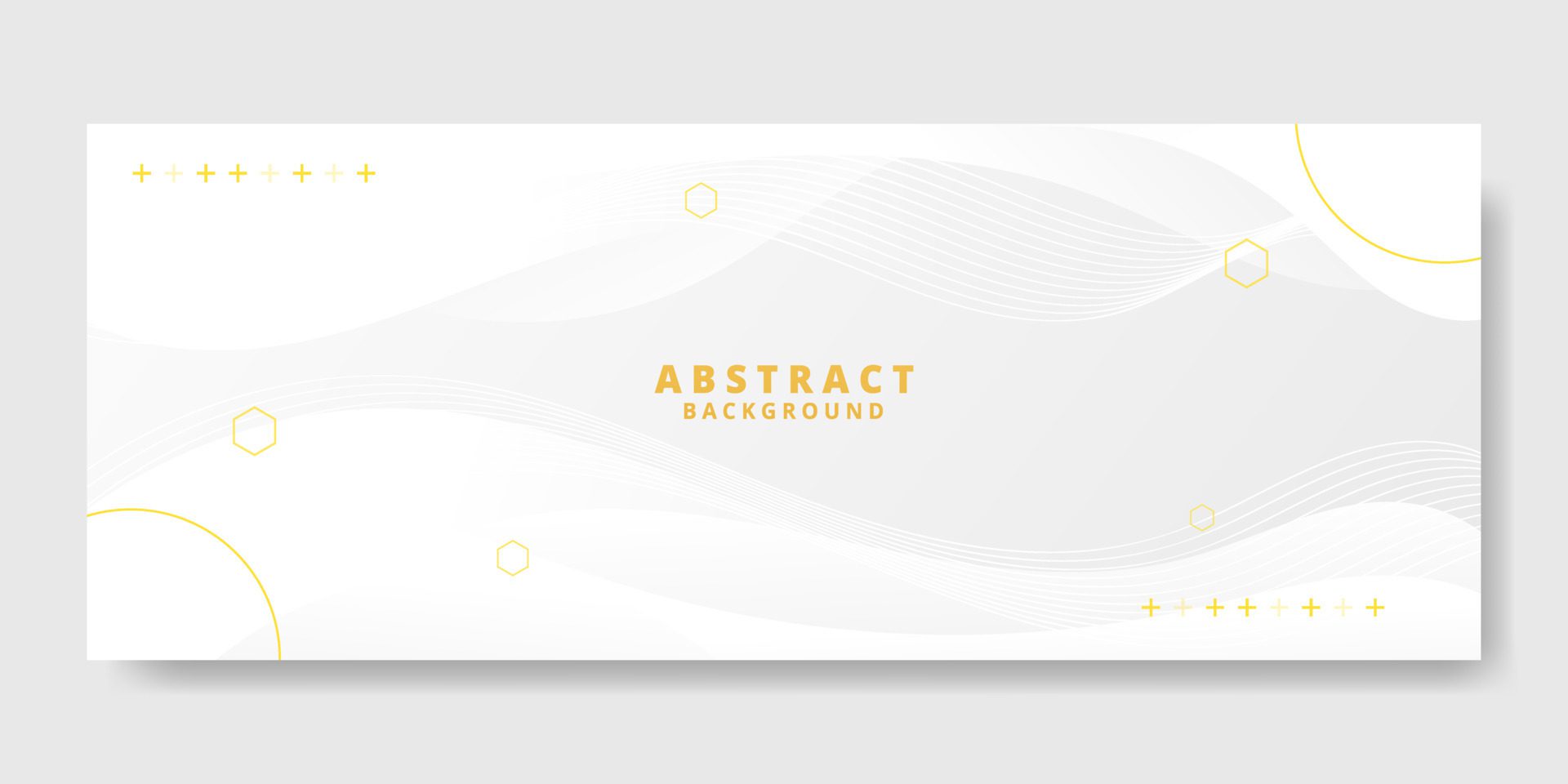 Abstract White Fluid Wave Banner Template Free Vector