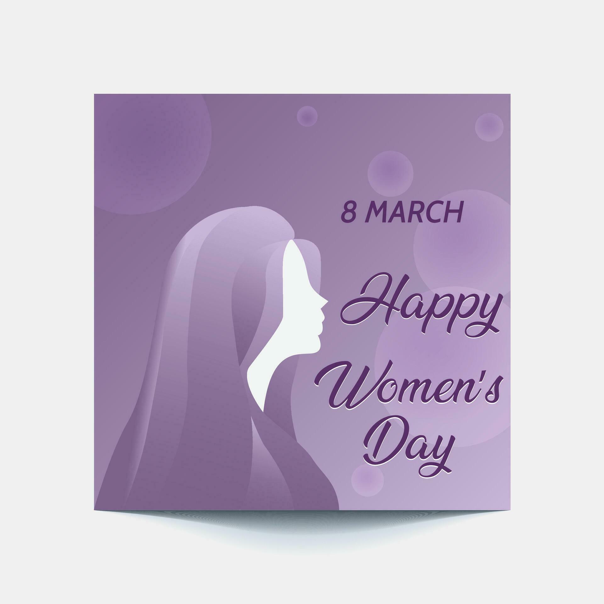 International Women’s Day 8 march with frame of flower and Paper art style. Stock Free