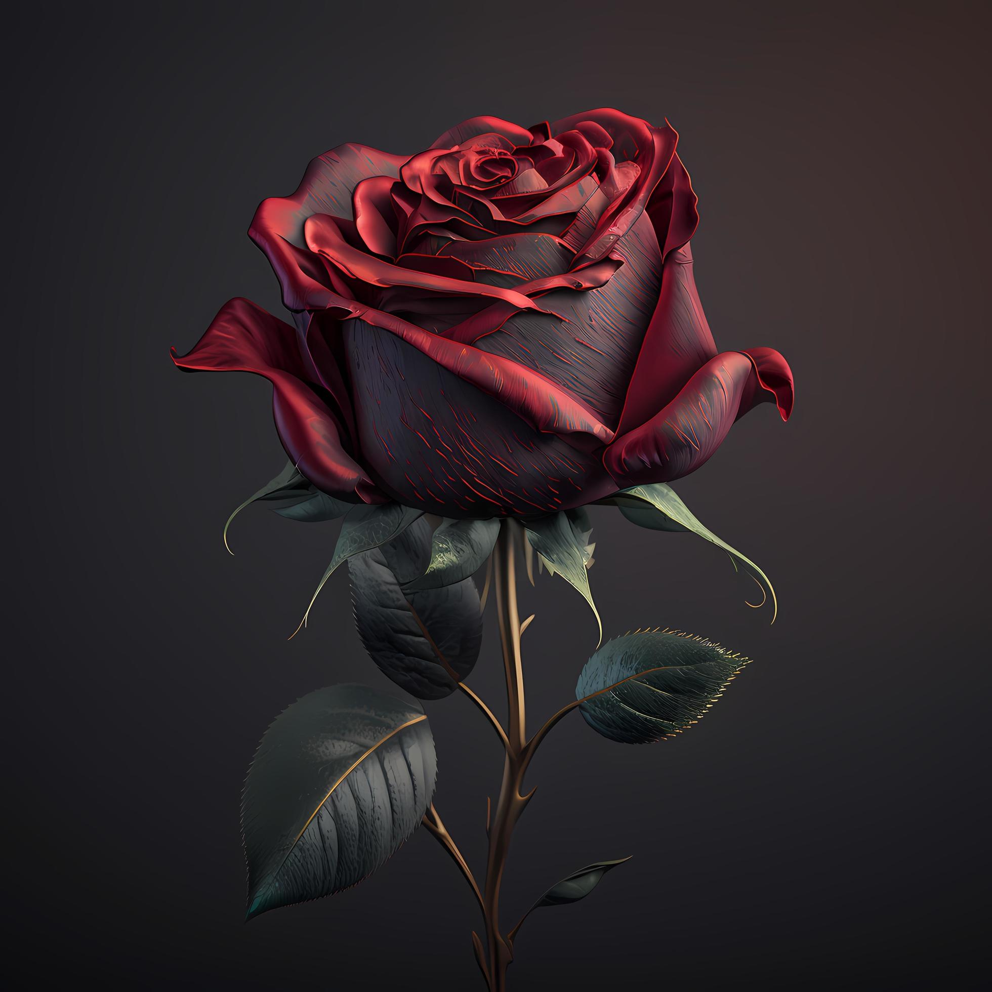 flower rose AI Generated Stock Free