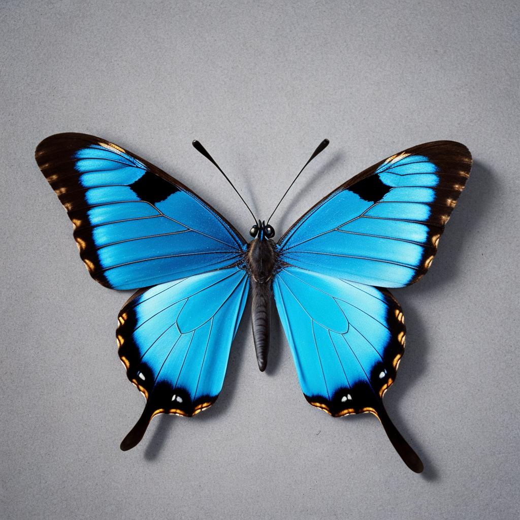 Blue Butterfly by @ruckman04 by @ai_generated