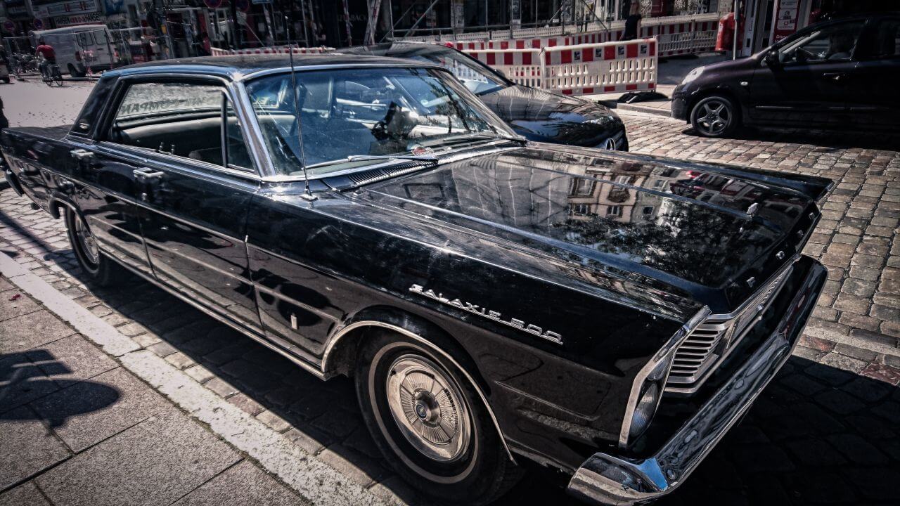 Classic Car Cruise Ford Galaxie Stock Free