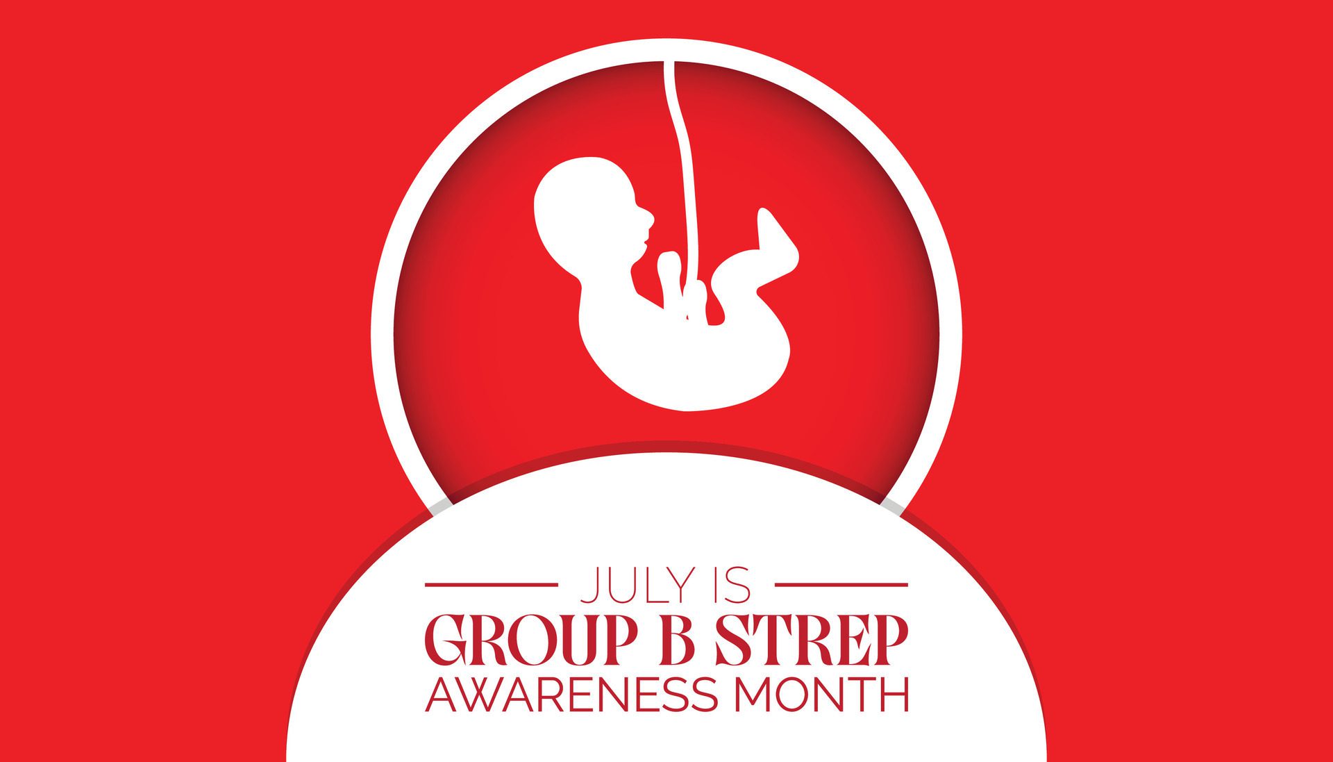 International Group B Strep Awareness Month observed every year in July. Template for background, banner, card, poster with text inscription. Free Vector