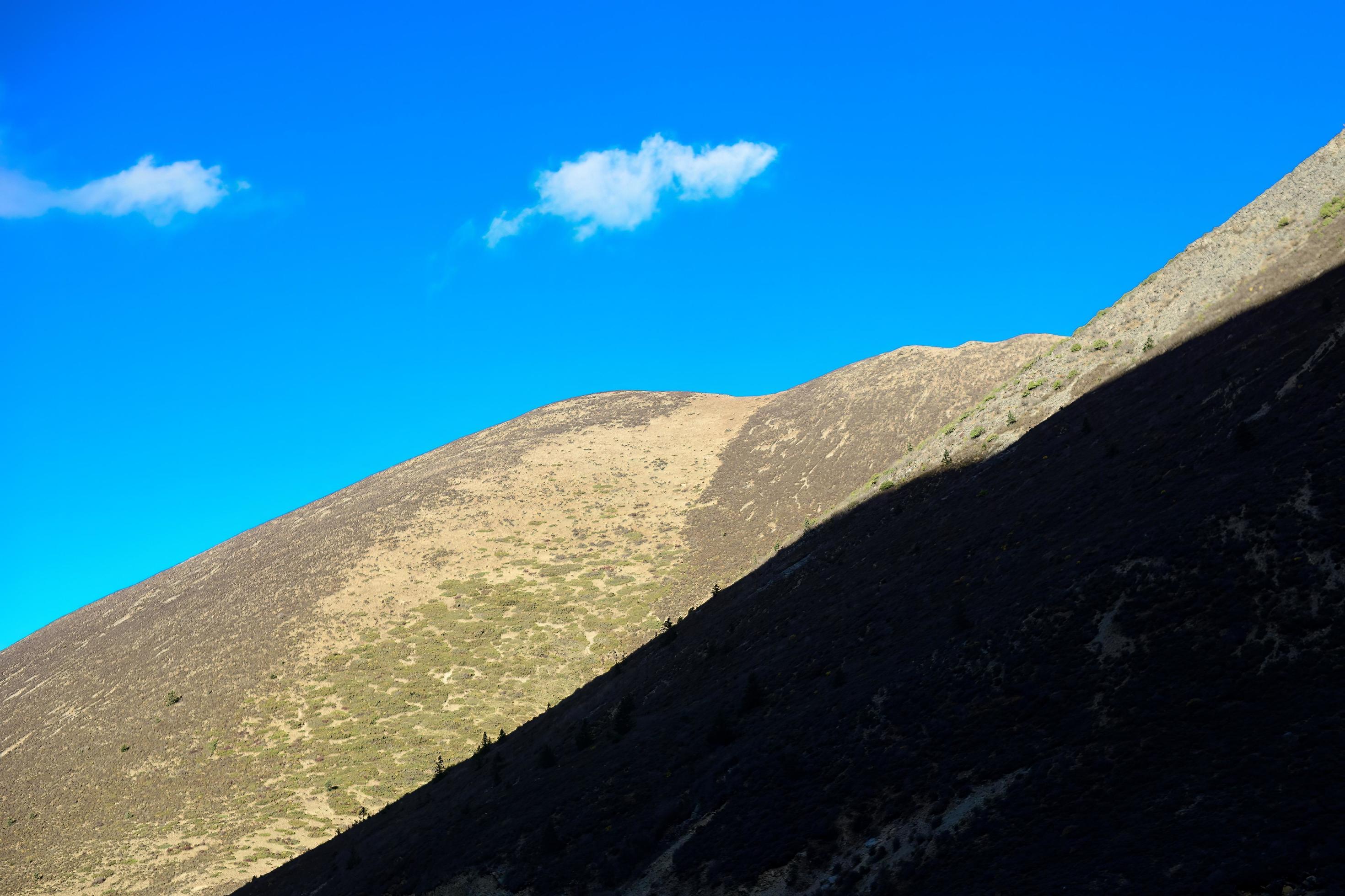 Spectacular scenery in the high mountains of western Sichuan, China, with different seasons Stock Free