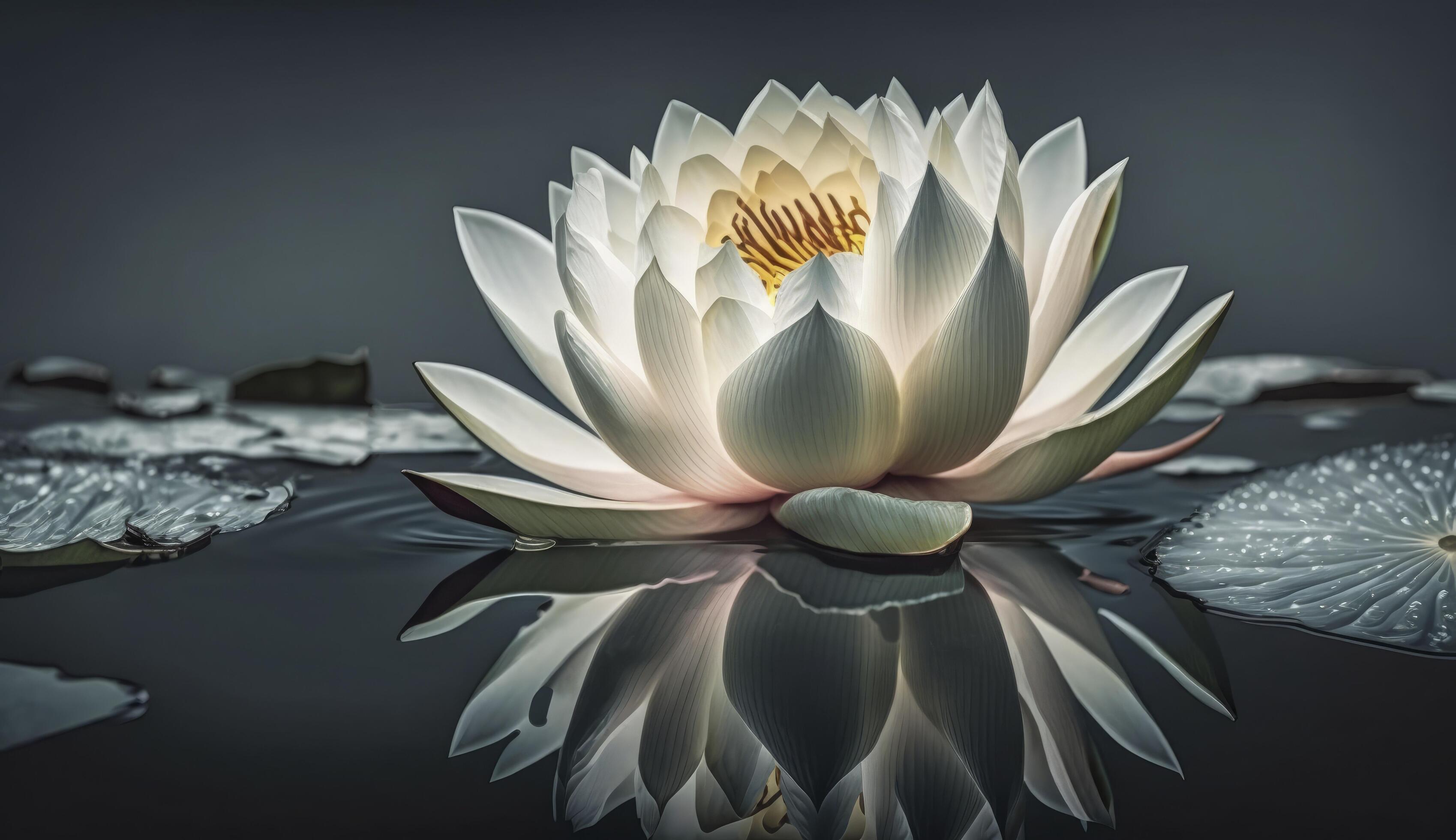 Lotus Flower or Water Lily Floating on water , Stock Free