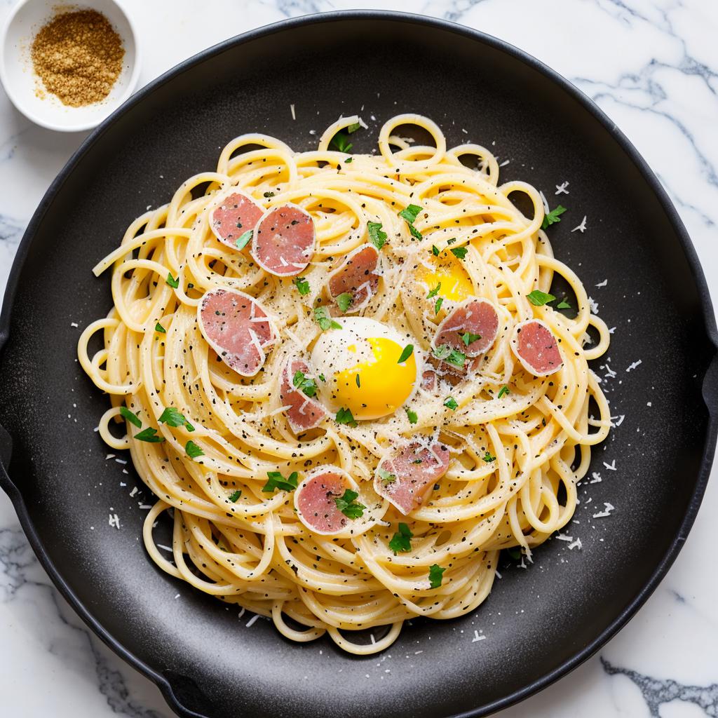 Carbonara. Not American version. by @ai_generated