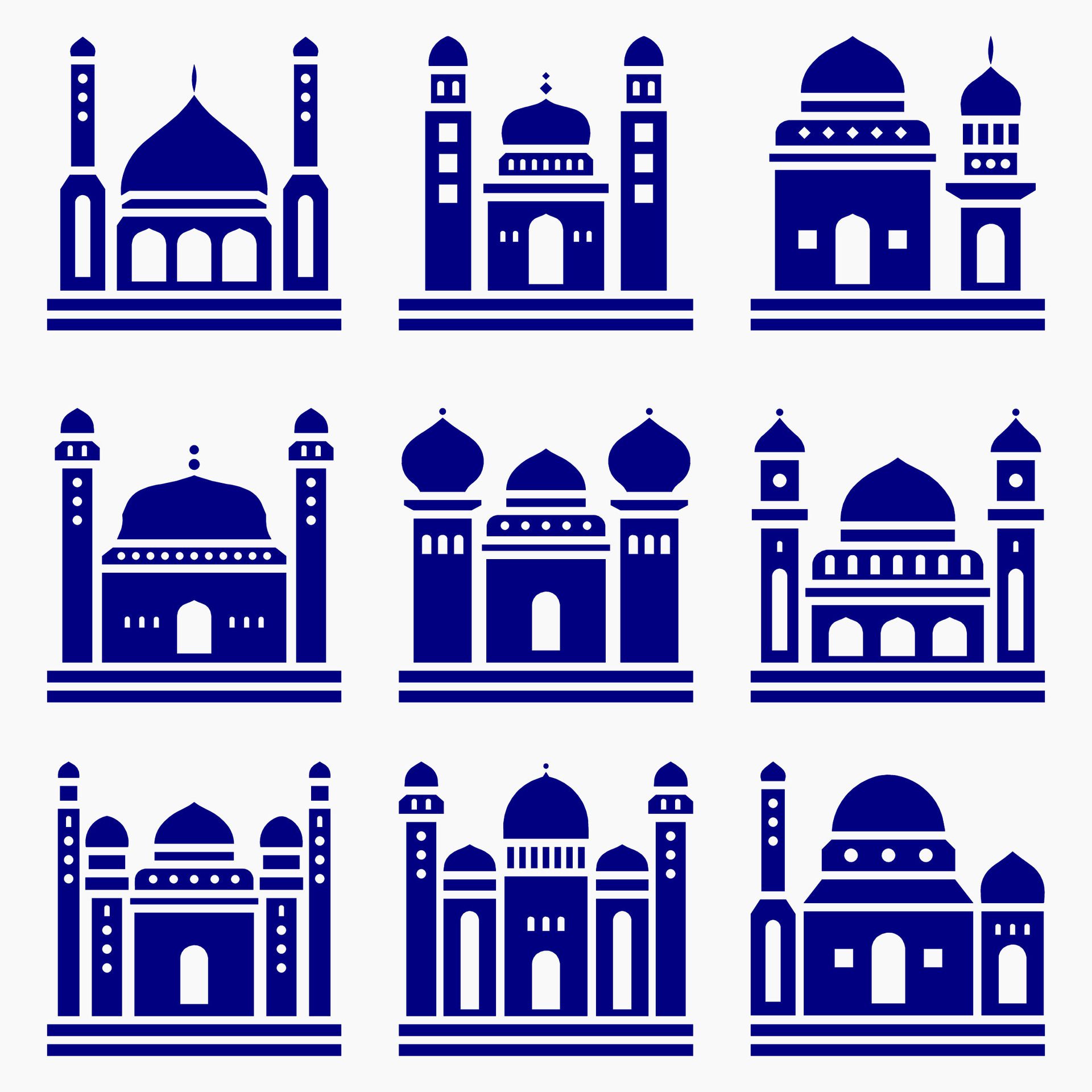 
									Mosque Muslim Pattern for decoration, background, panel, and cnc cutting Free Vector