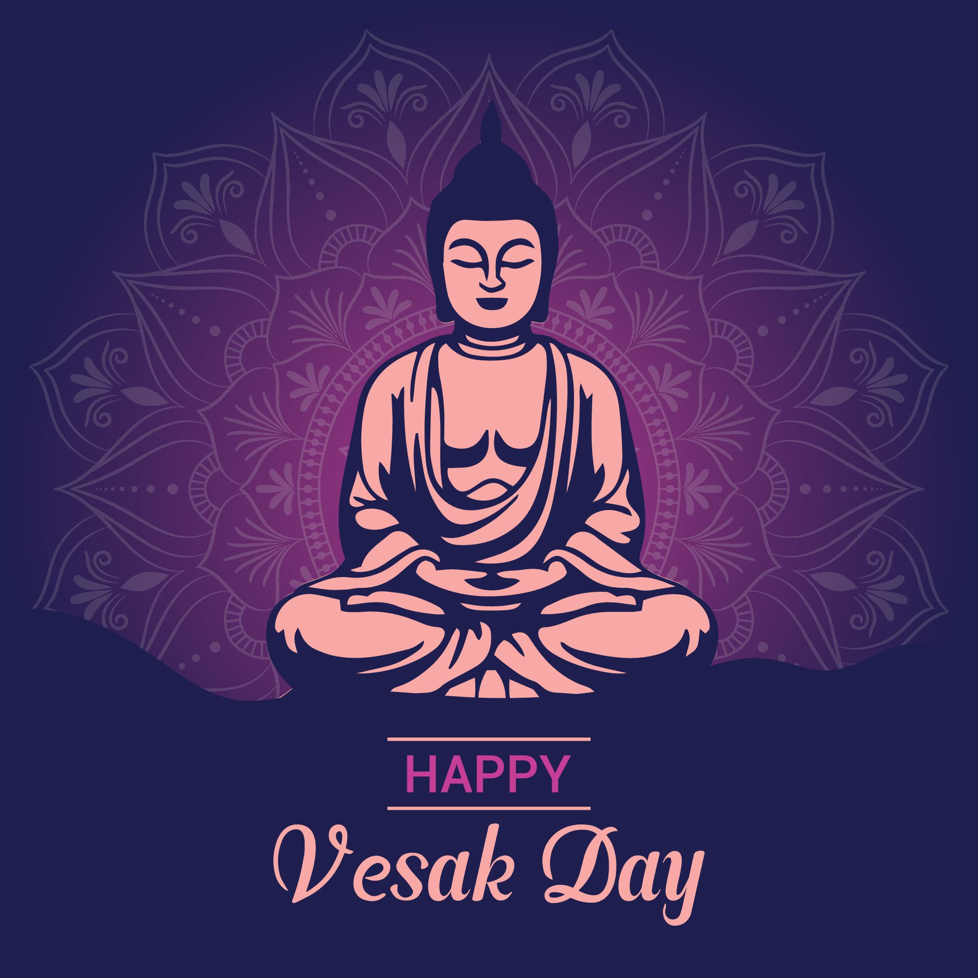 
									Flat vesak day illustration festival celebration and vesak day Banner Free Vector