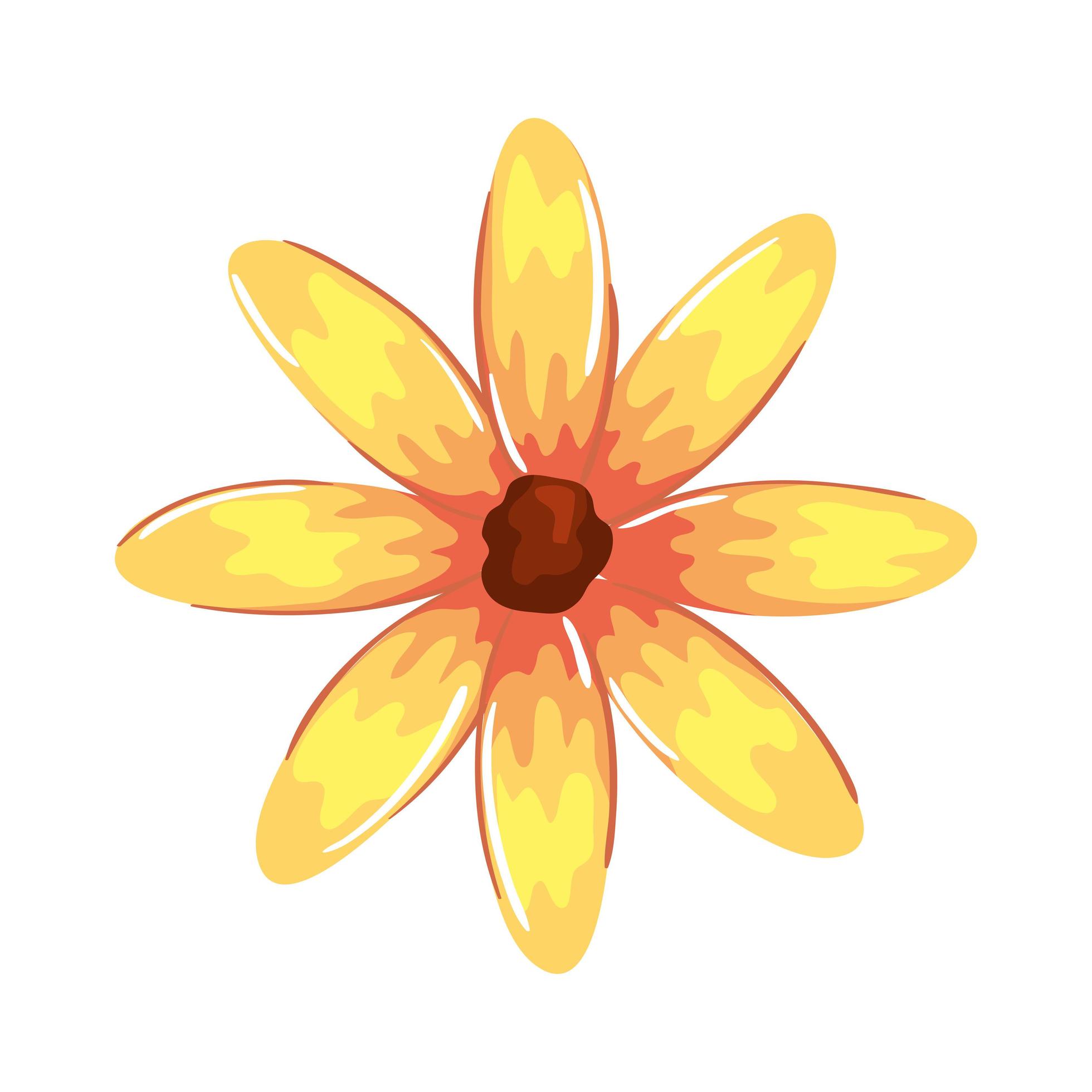 cute flower yellow Stock Free