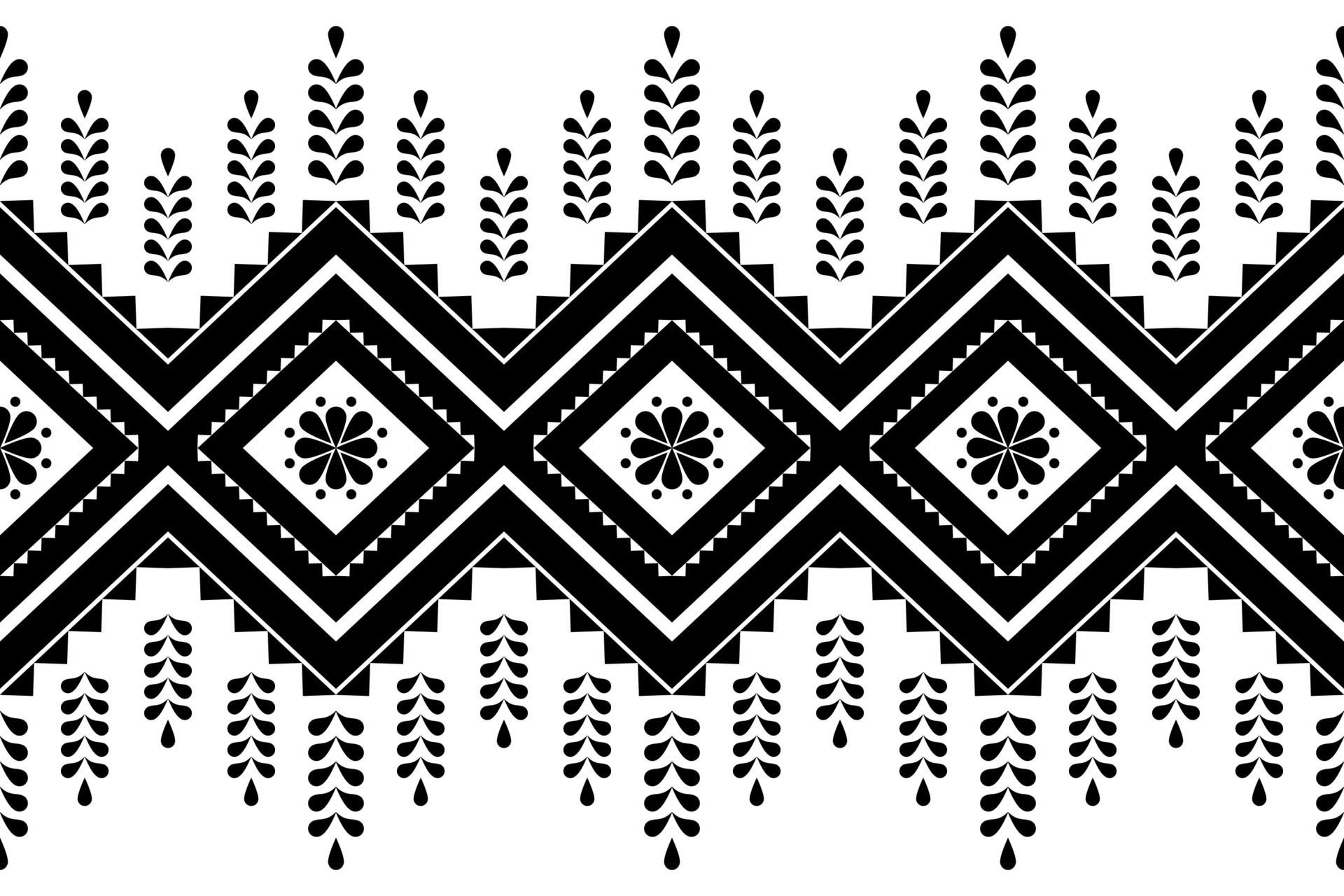 Tribal fabric seamless pattern Free Vector