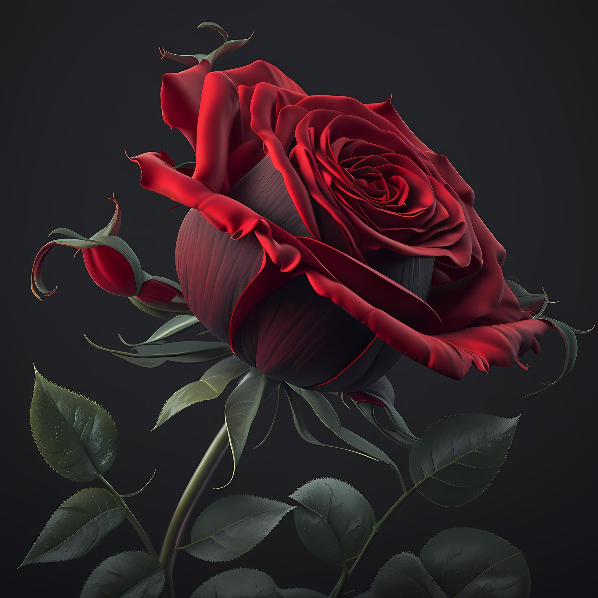 flower rose AI Generated Stock Free