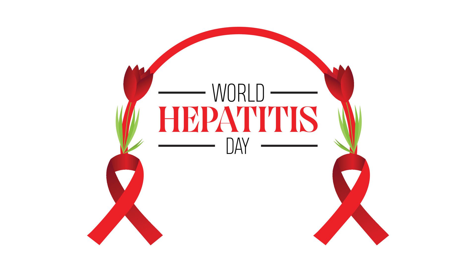 World hepatitis day observed every year in July. Template for background, banner, card, poster with text inscription. Free Vector