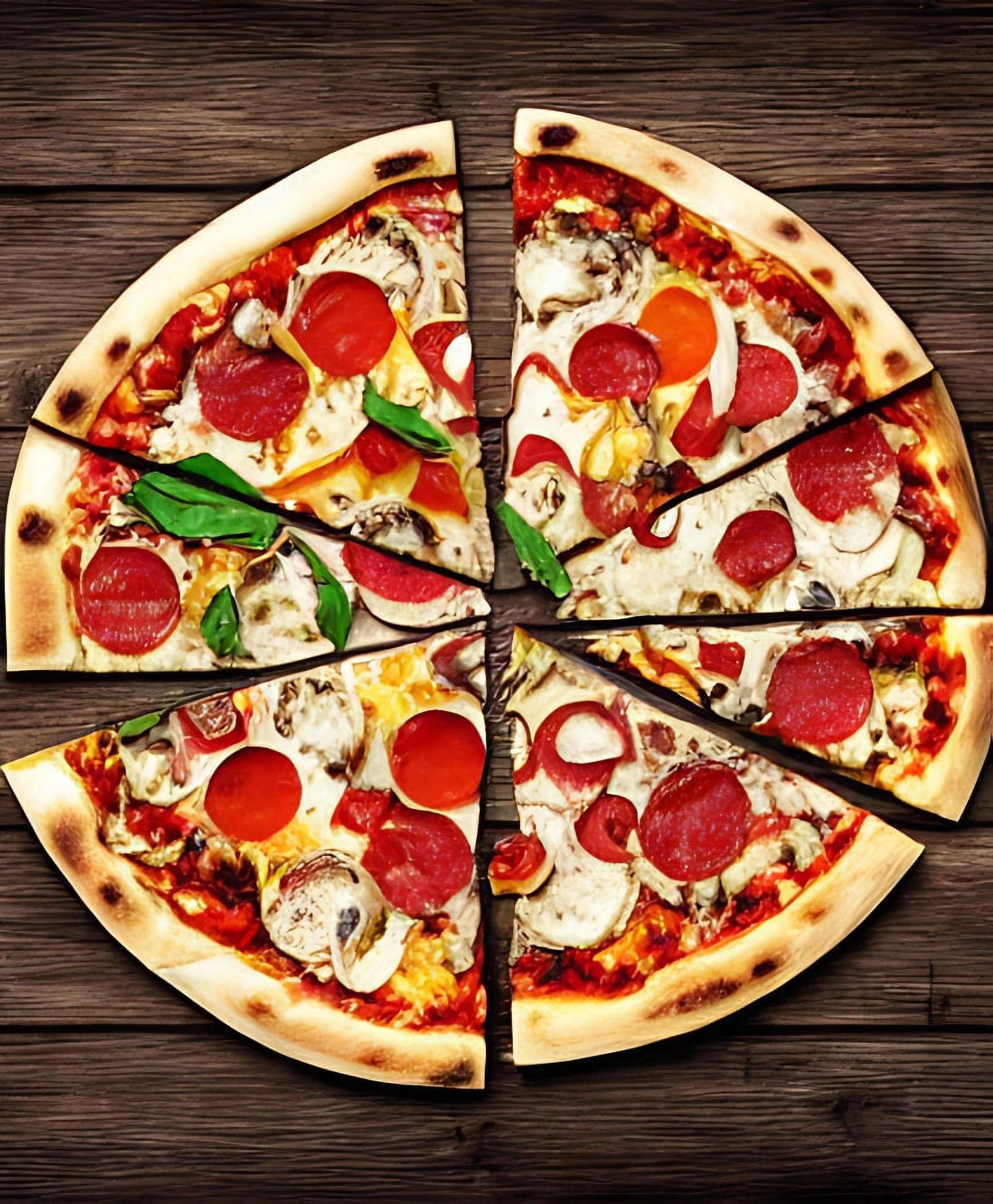 Pizza. Traditional Italian cuisine fast food. Stock Free