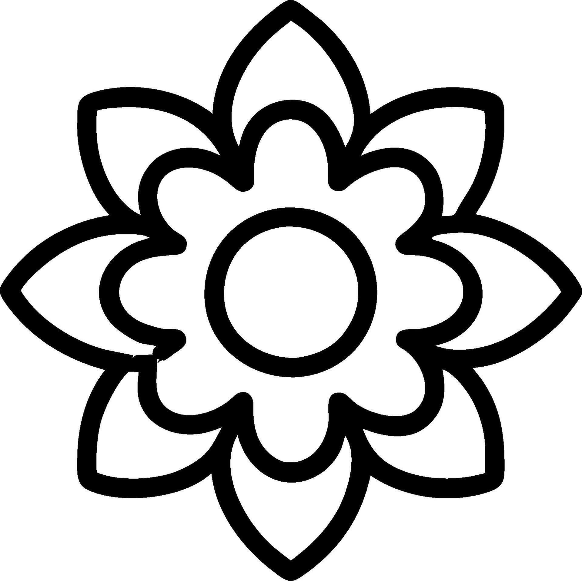 flower coloring book Stock Free