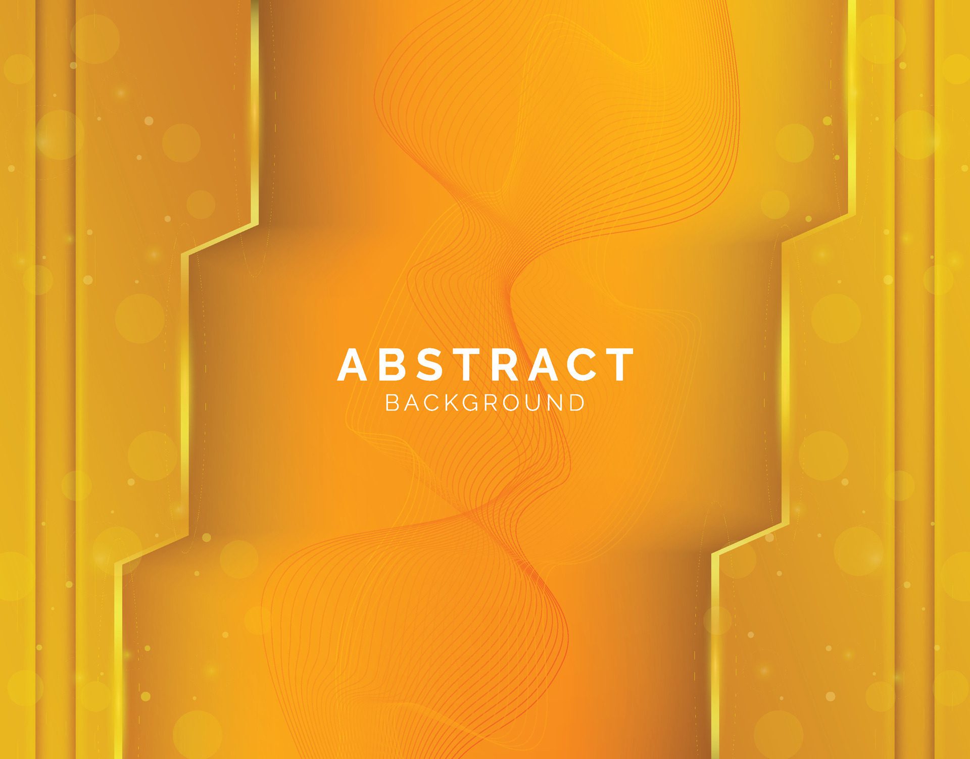 Futuristic yellow abstract gaming background with gold lines and shadow, geometric shape overlap layers, graphic pattern banner template design Free Vector