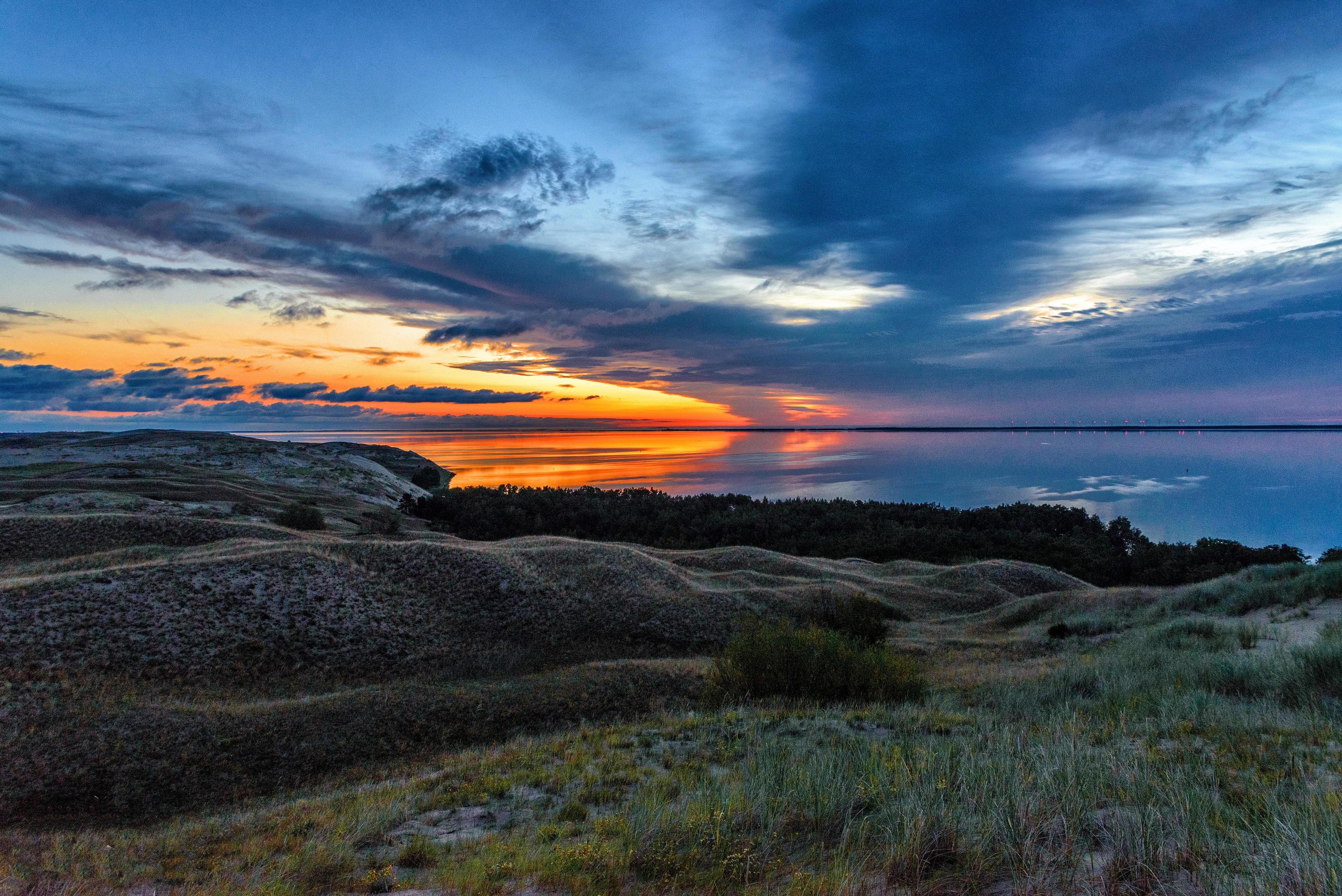 Dunes at sunset Stock Free