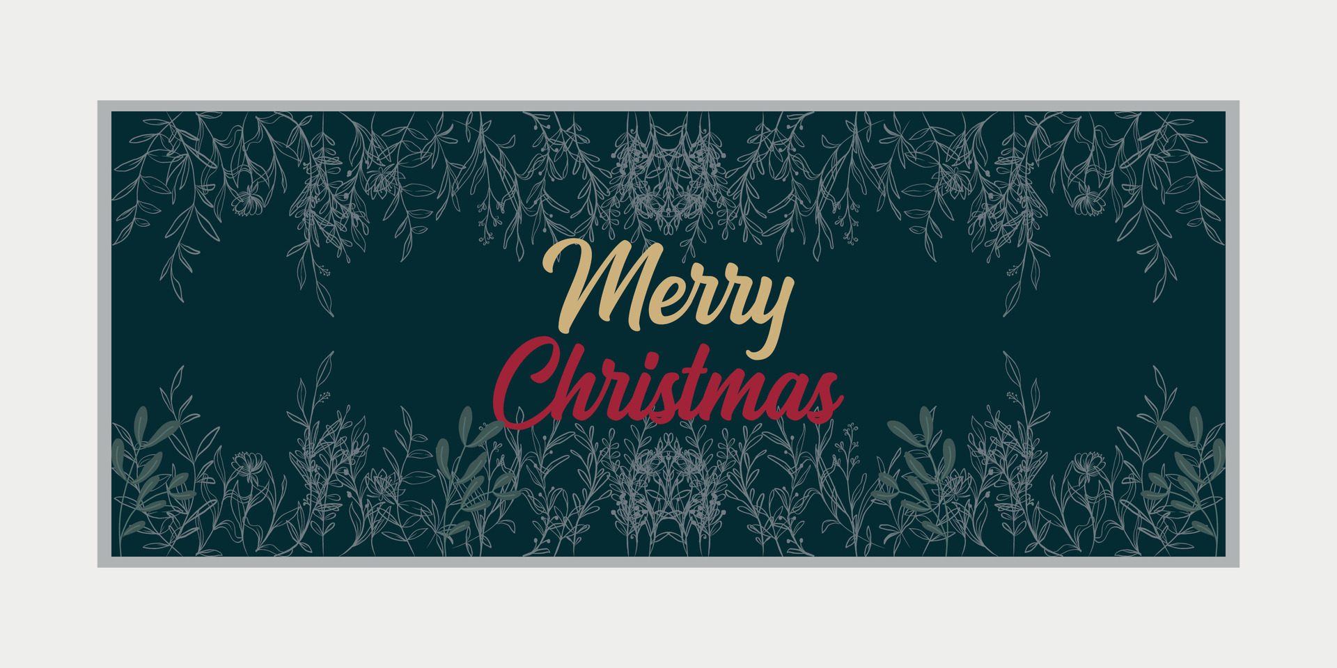 merry christmas banner set and happy new year banner, social media cover and web banner Free Vector