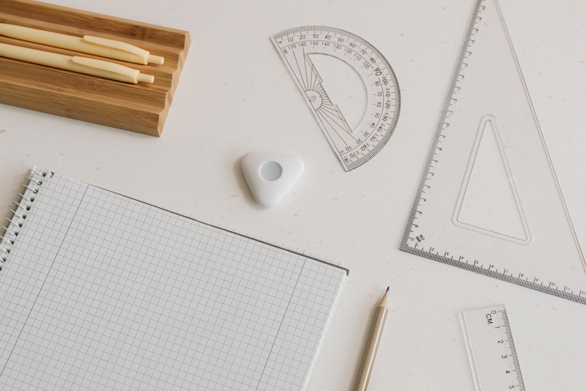 Pastel and Minimalist Stationery Aesthetic Collection: Modern Desk Accessories and School Supplies Stock Free